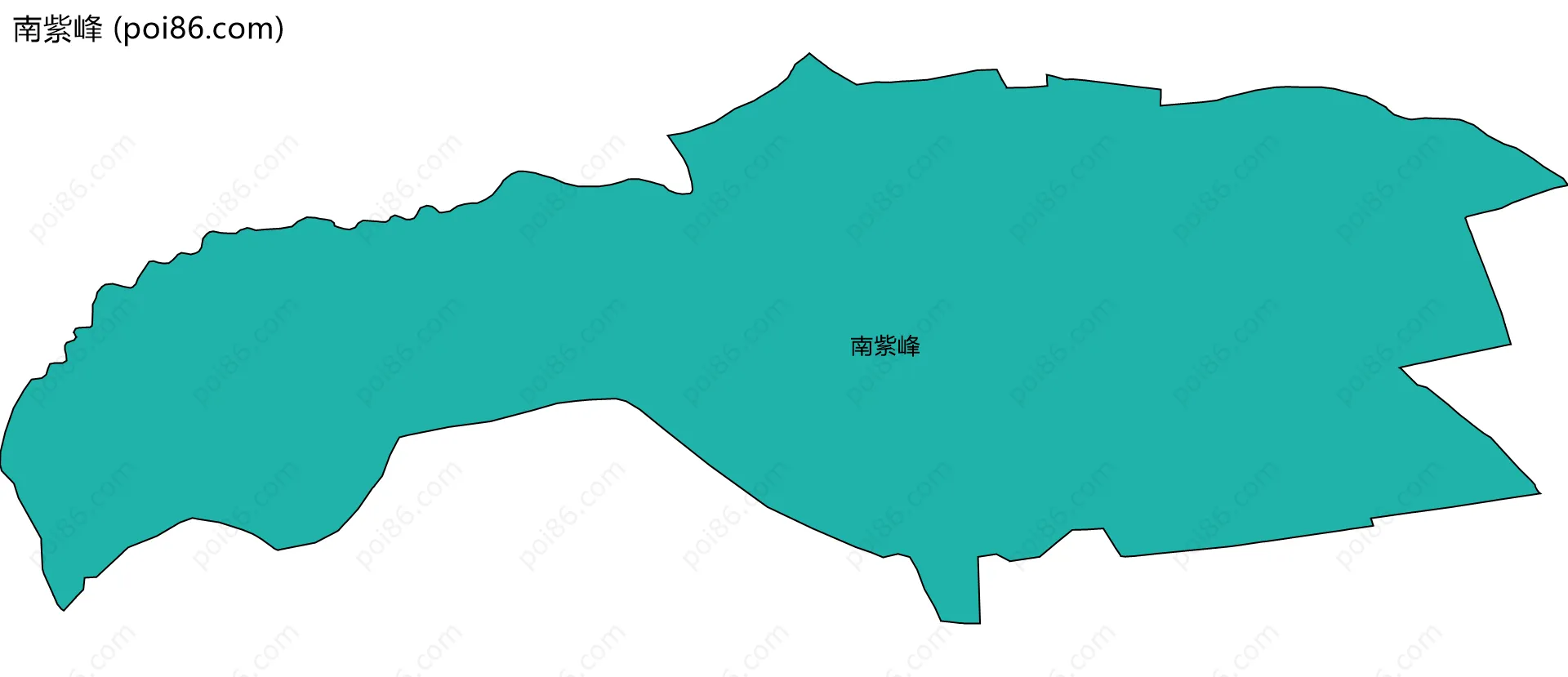 南紫峰边界地图