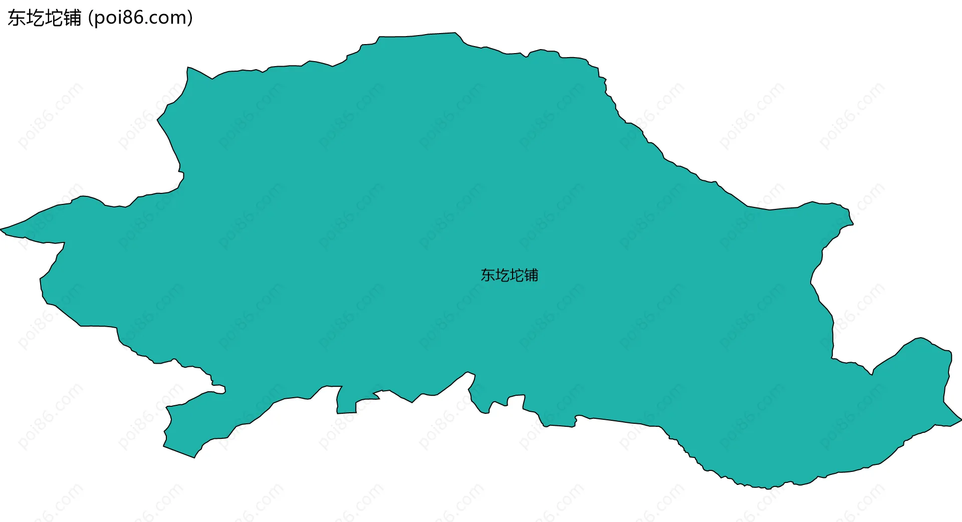 东圪坨铺边界地图
