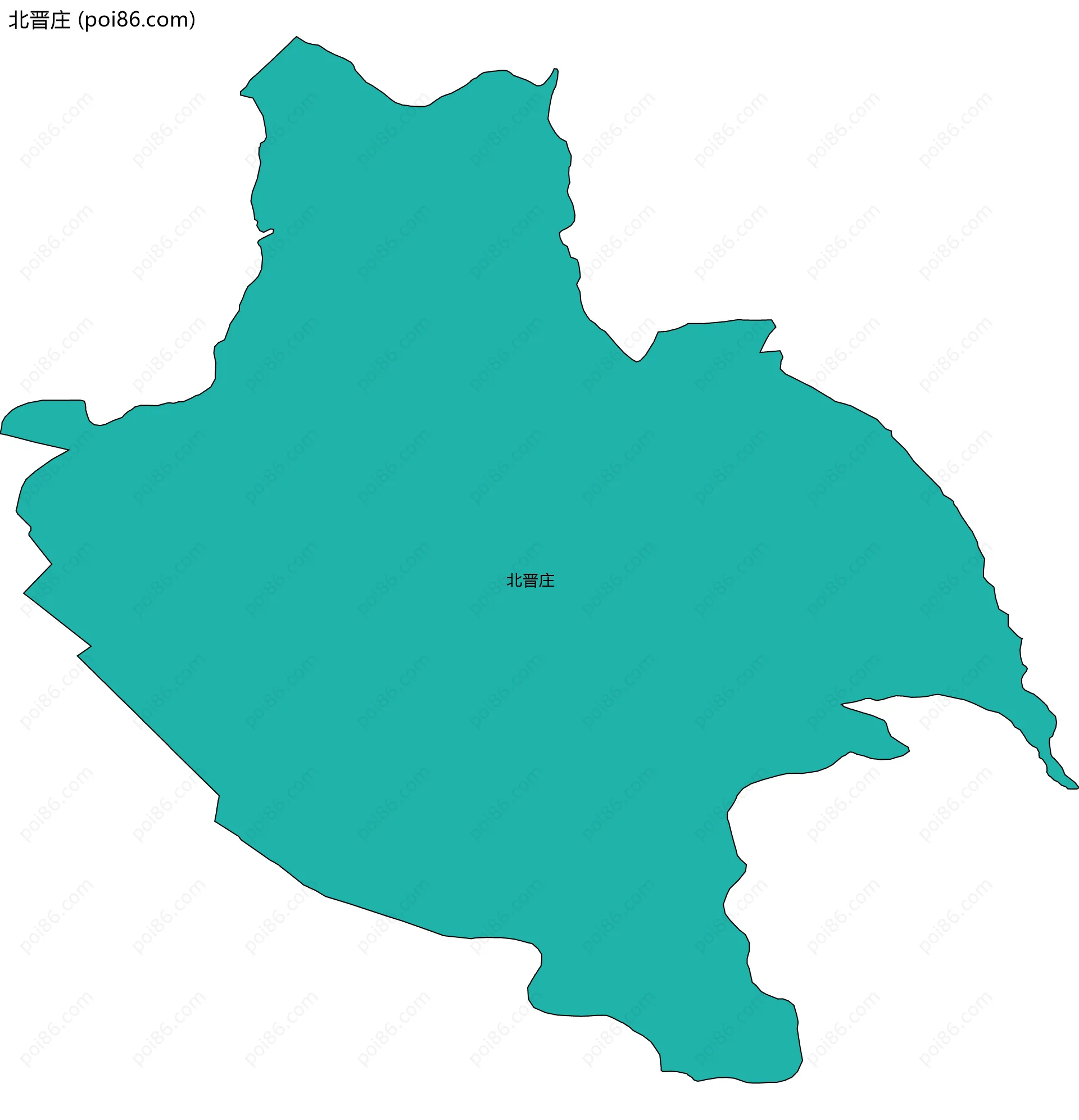 北晋庄边界地图