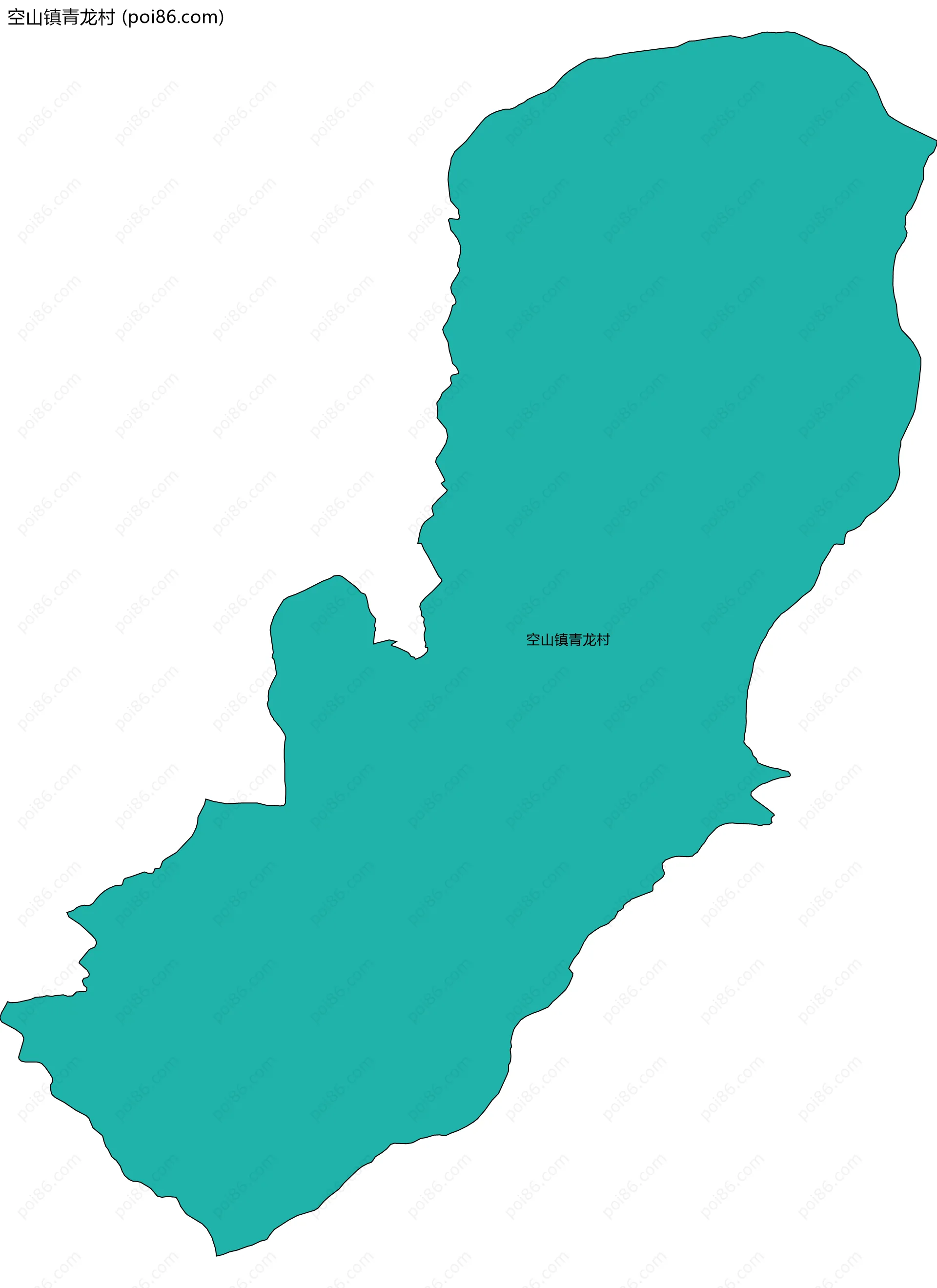 空山镇青龙村边界地图