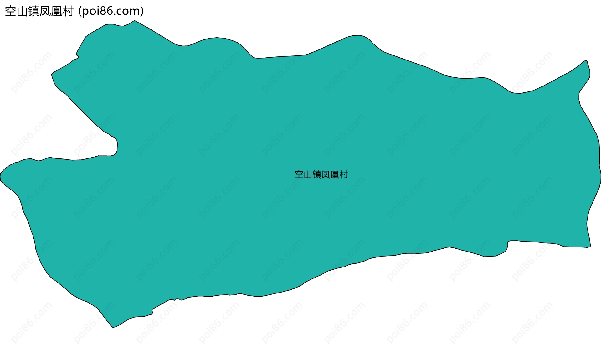 空山镇凤凰村边界地图