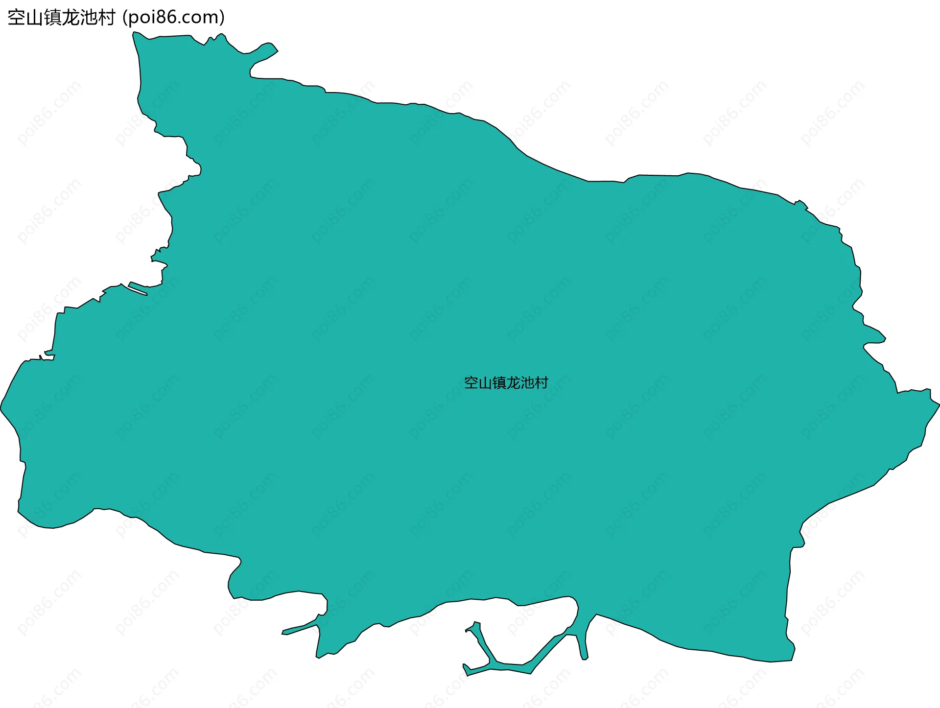 空山镇龙池村边界地图