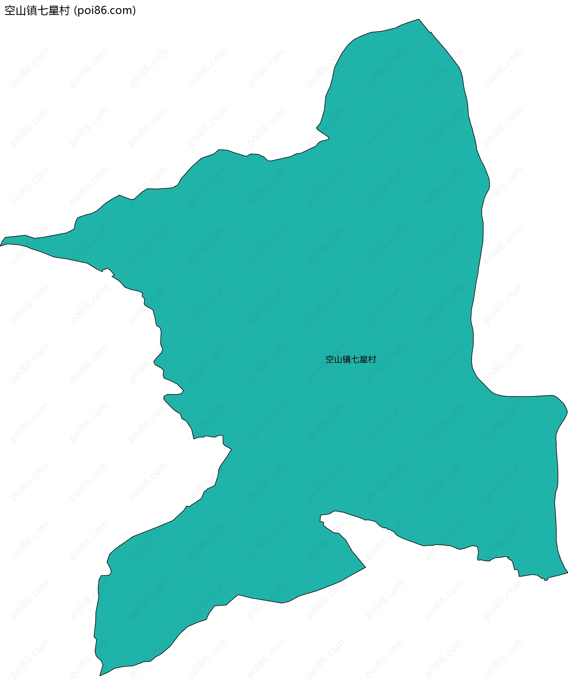 空山镇七星村边界地图