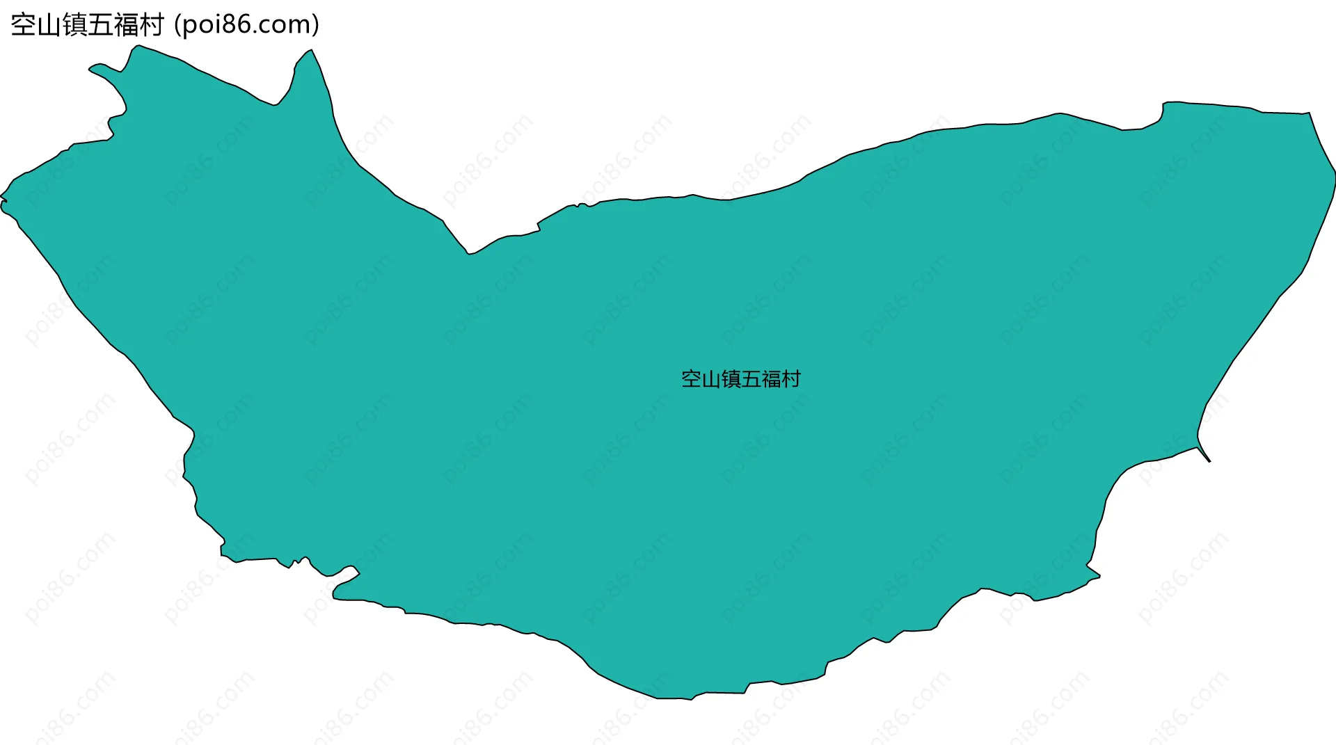 空山镇五福村边界地图