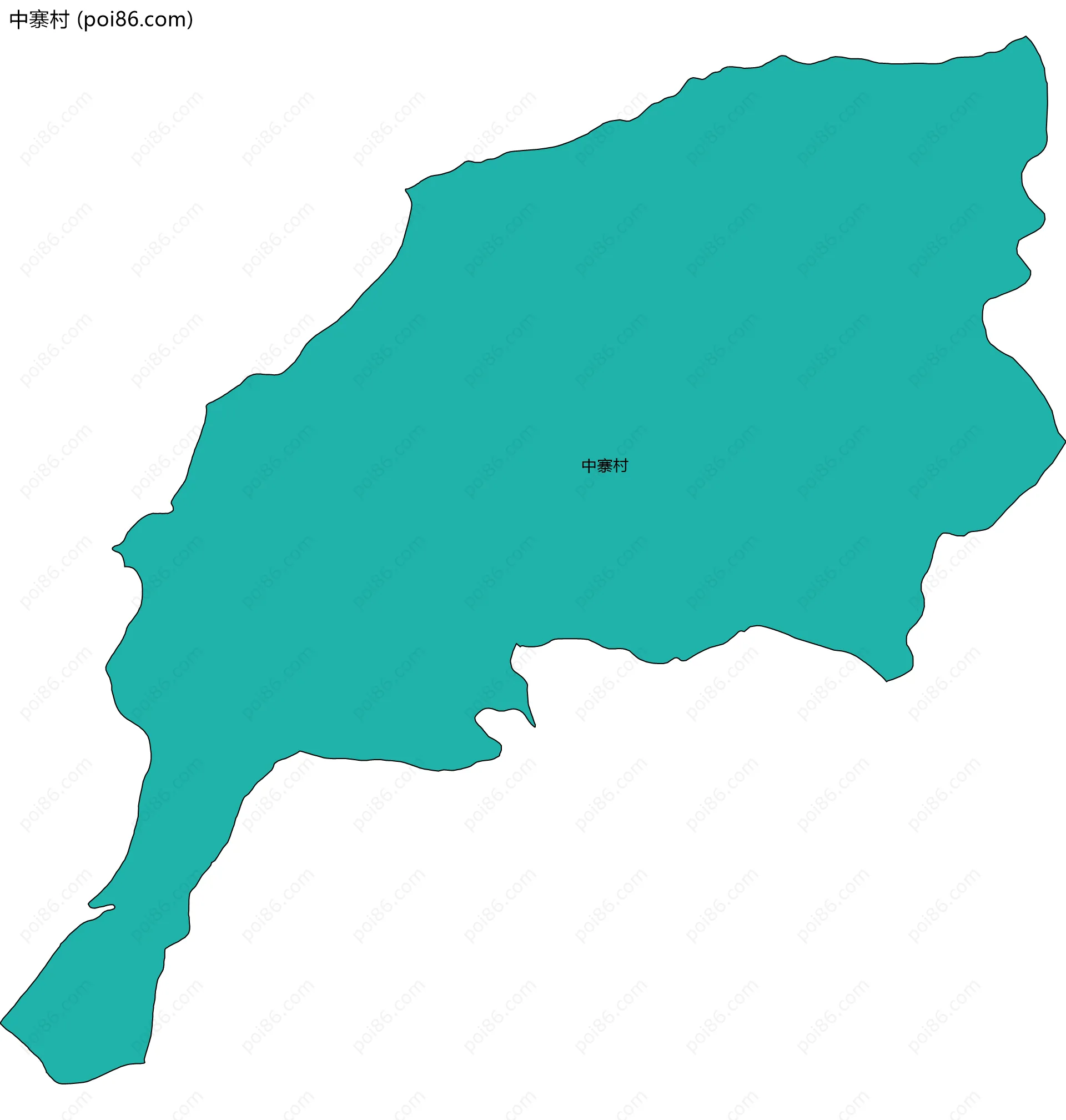 中寨村边界地图