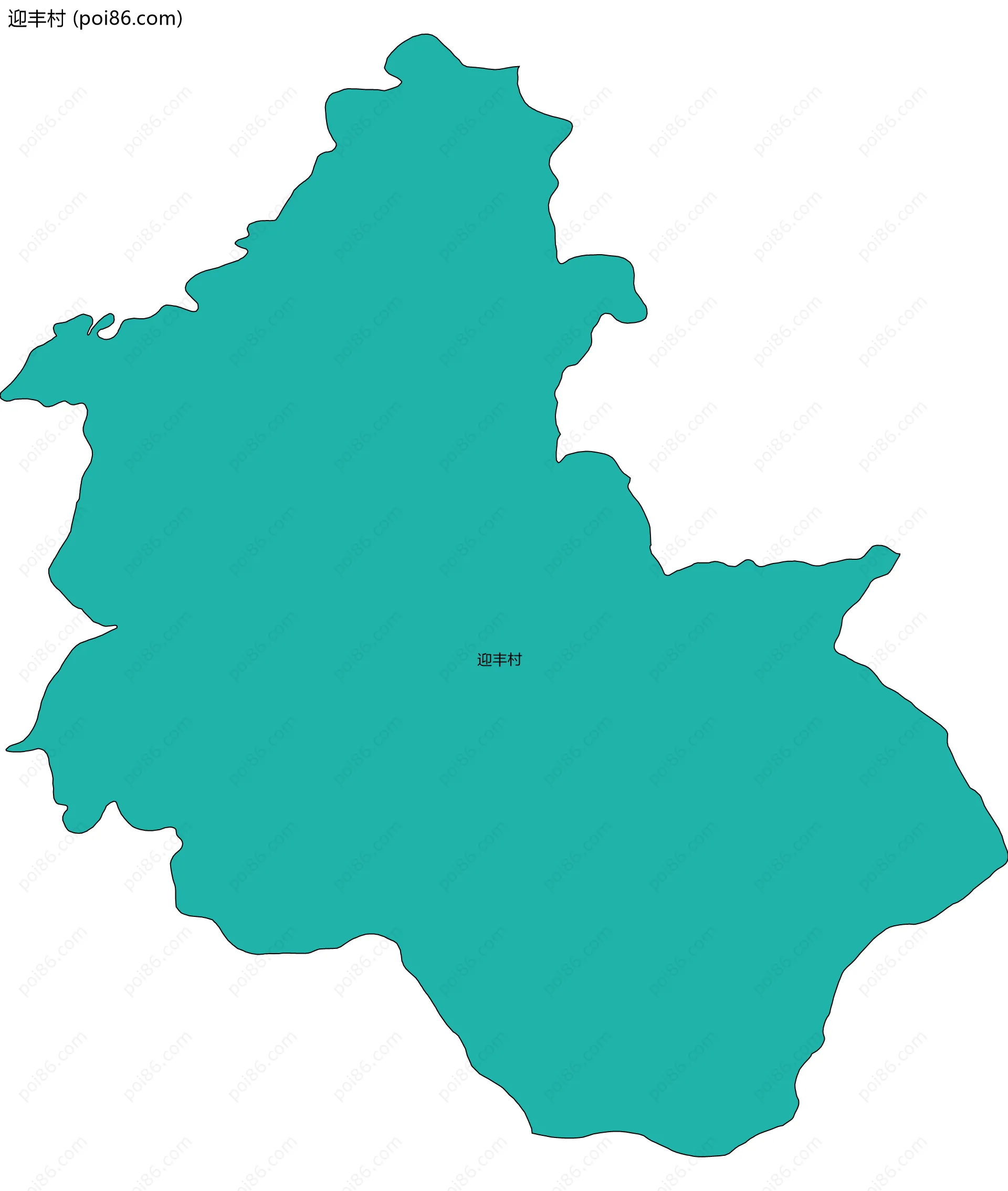 迎丰村边界地图