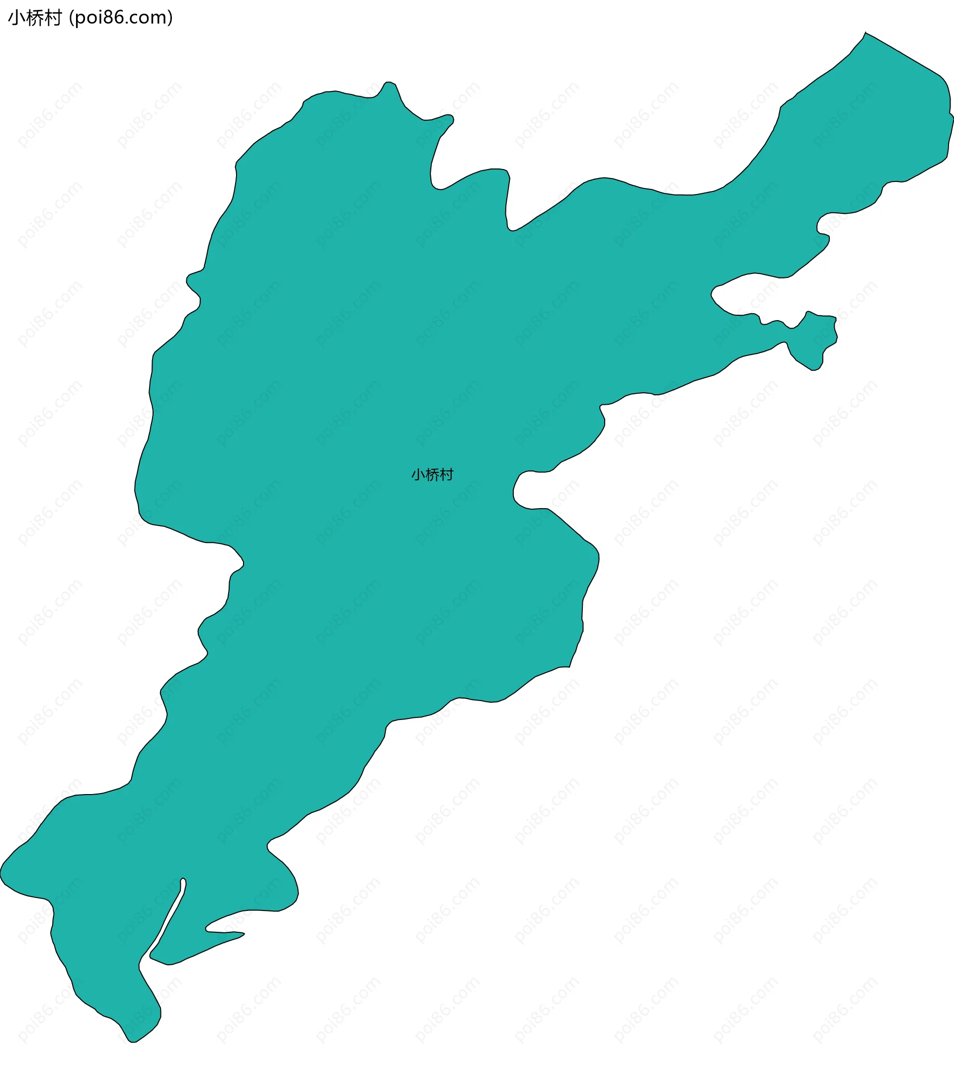 小桥村边界地图