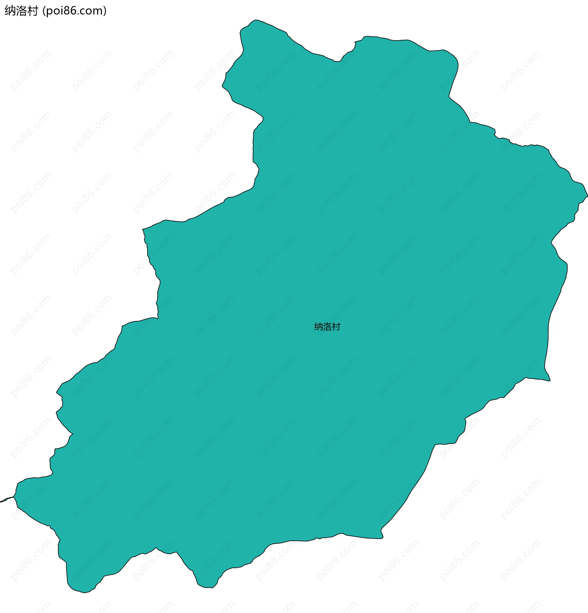 纳洛村边界地图
