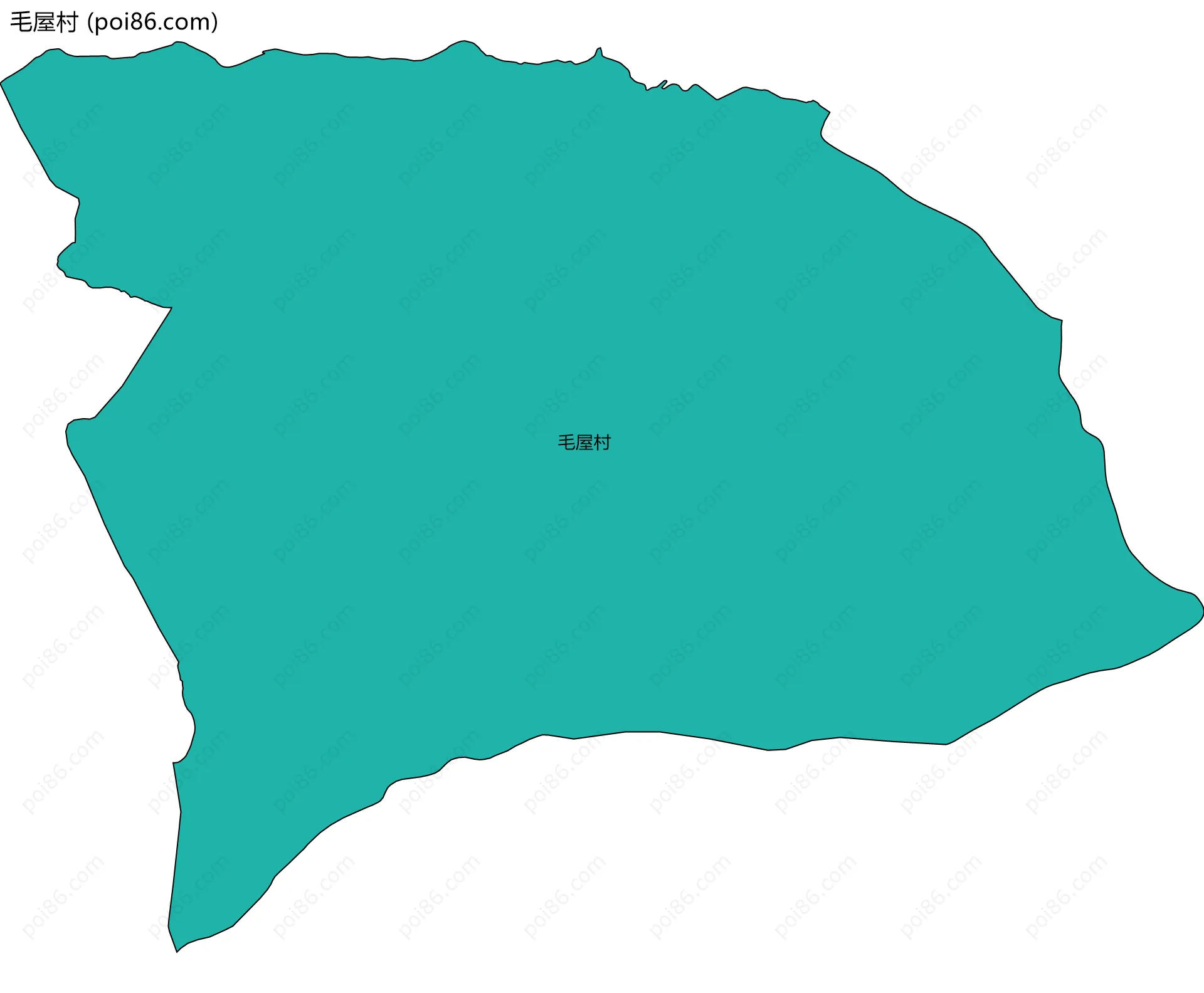 毛屋村边界地图