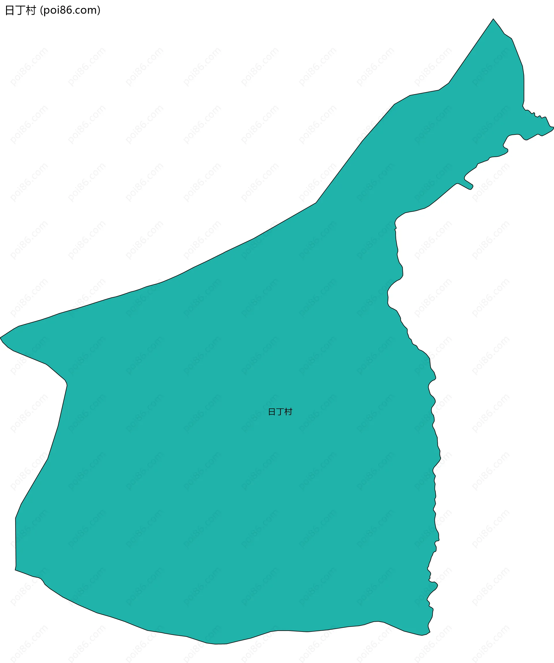 日丁村边界地图