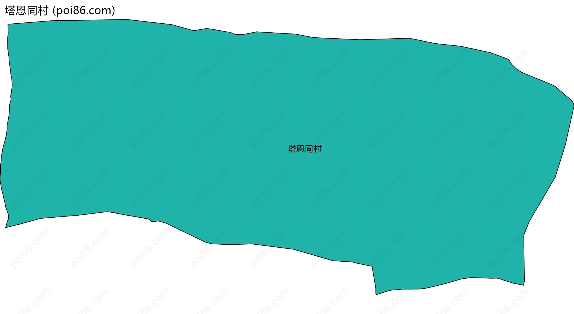 塔恩同村边界地图