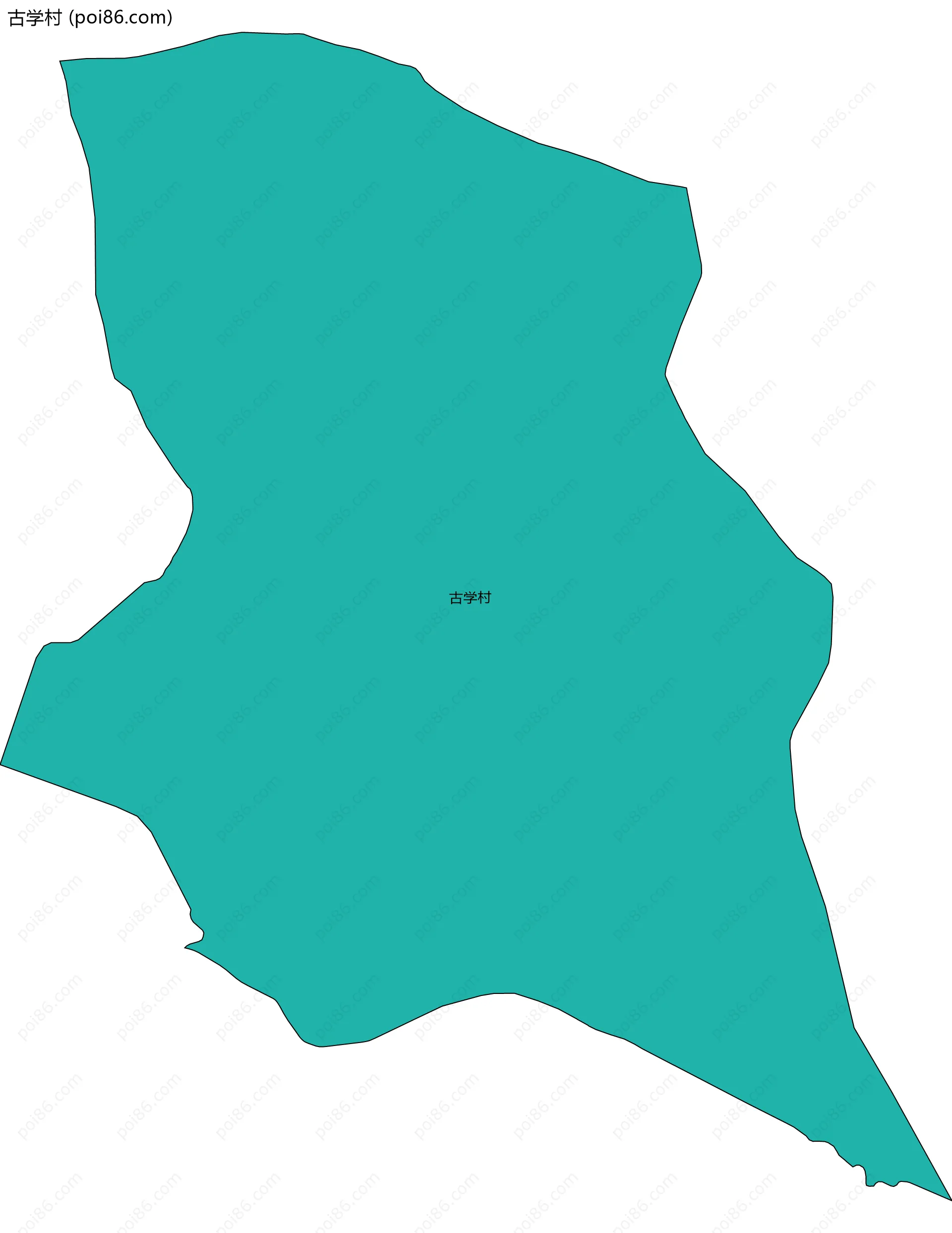 古学村边界地图