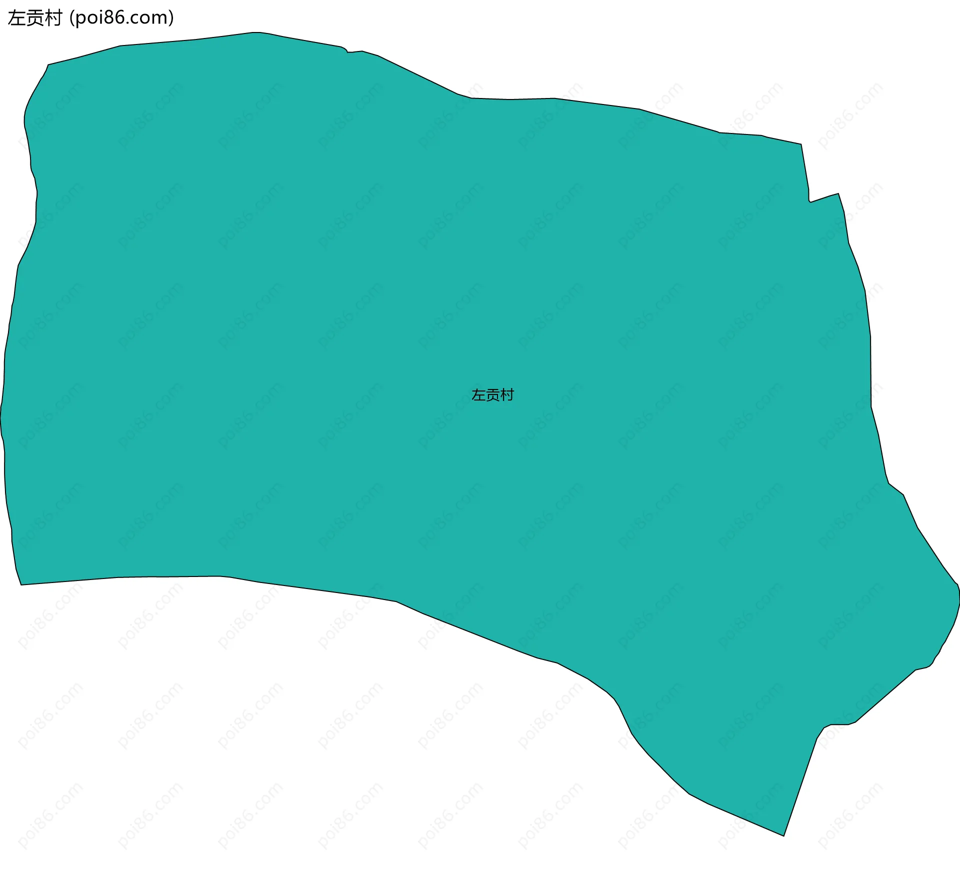 左贡村边界地图