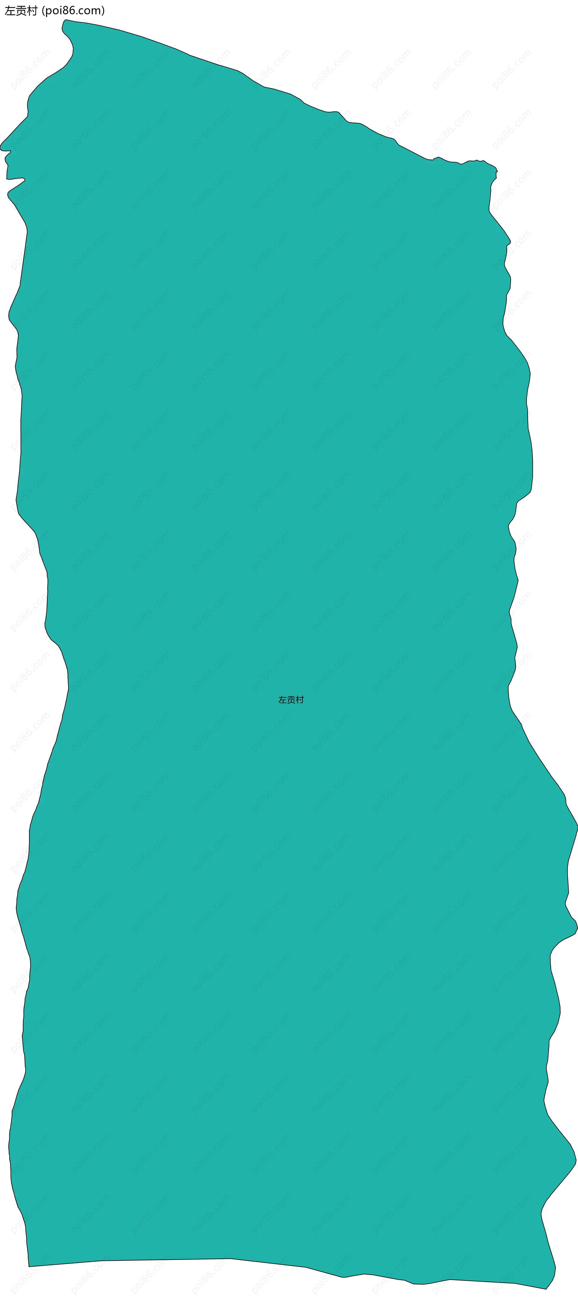 左贡村边界地图