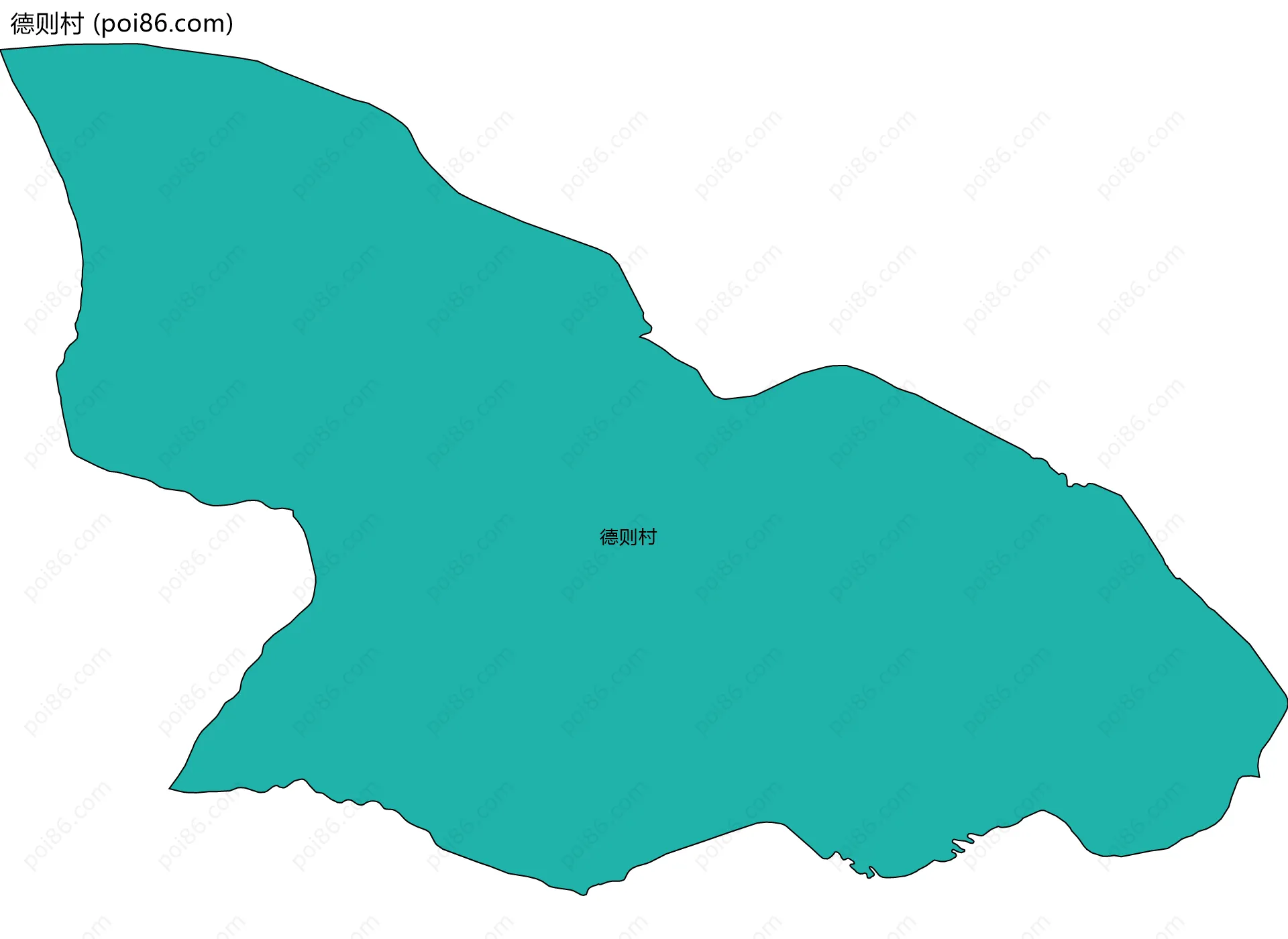 德则村边界地图