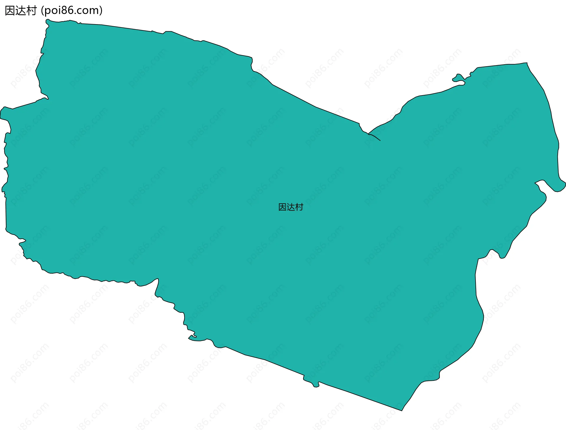 因达村边界地图