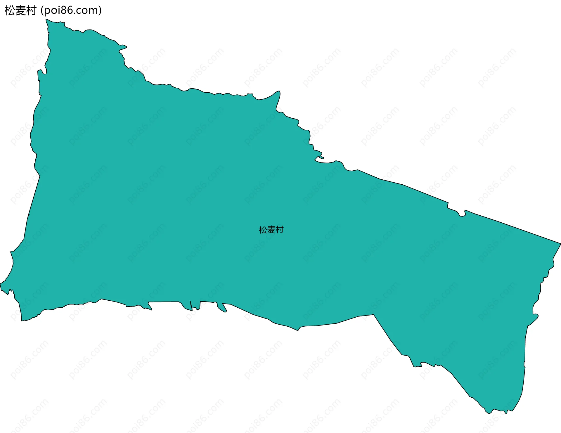 松麦村边界地图