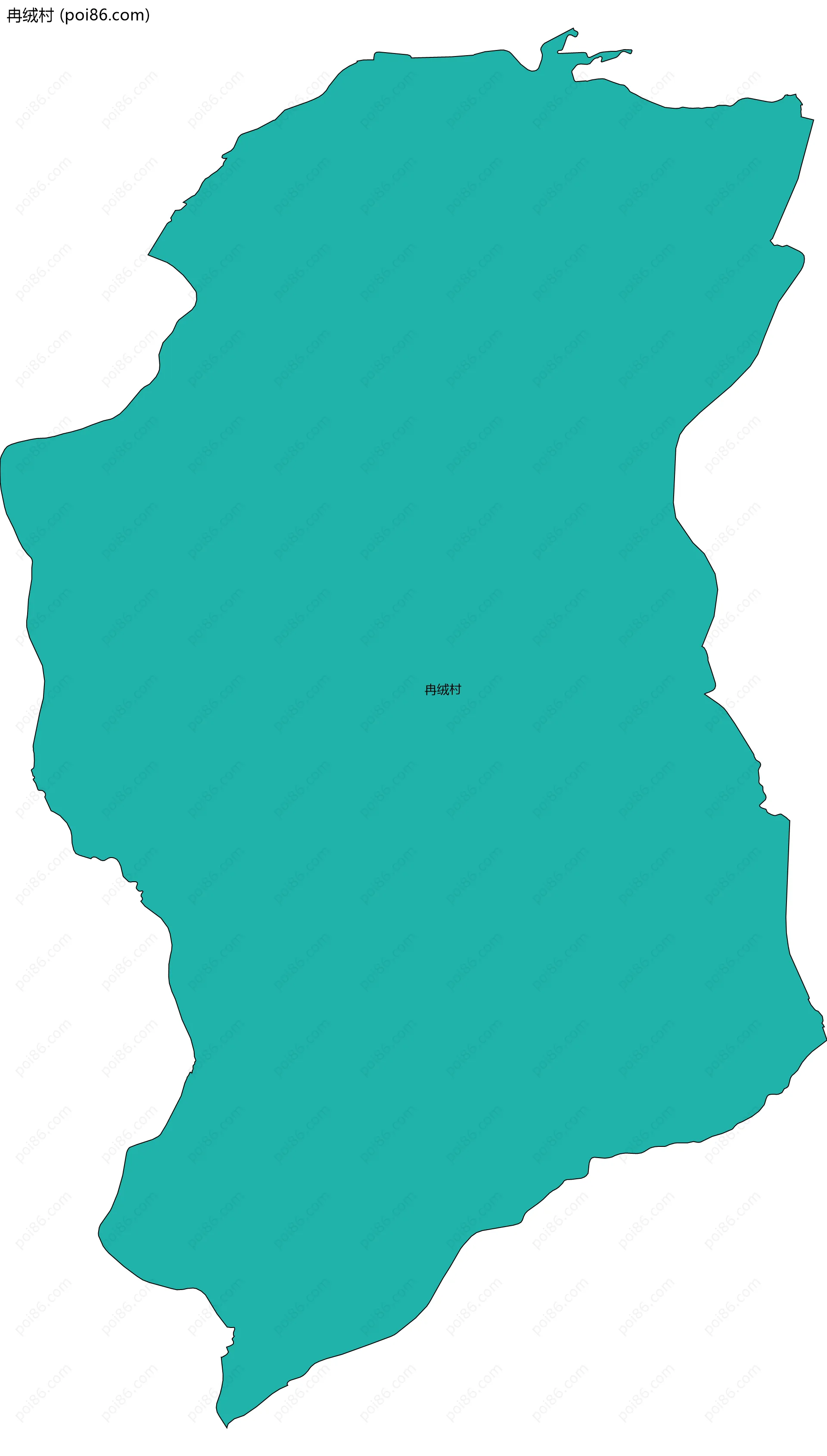 冉绒村边界地图