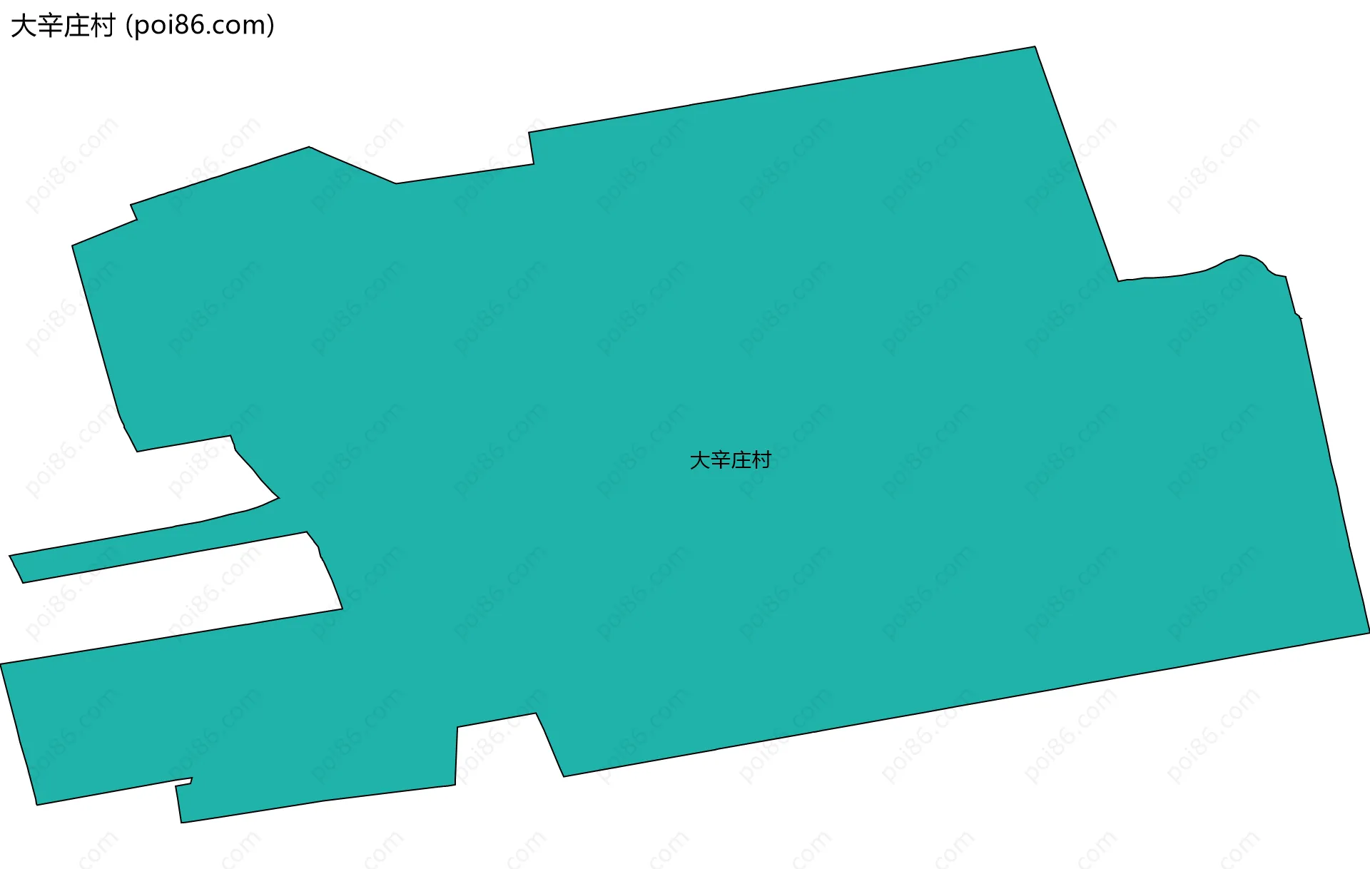 大辛庄村边界地图
