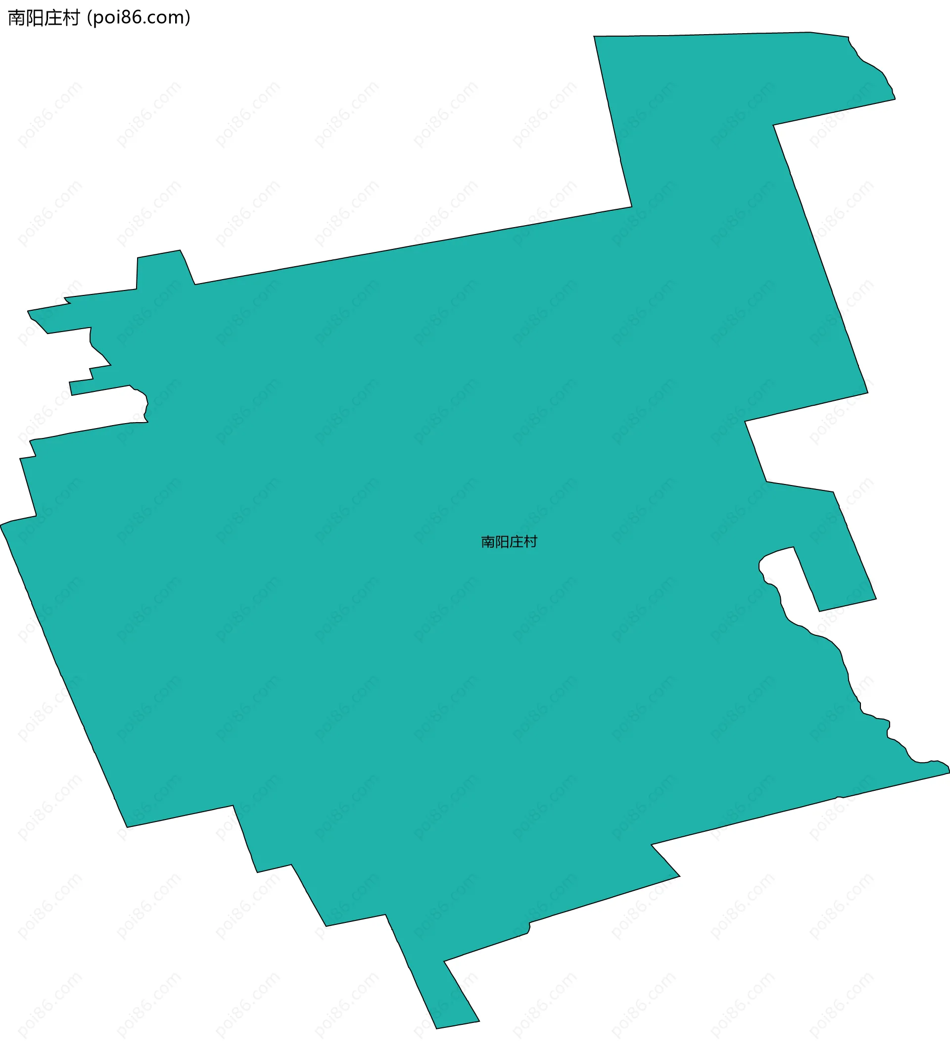 南阳庄村边界地图