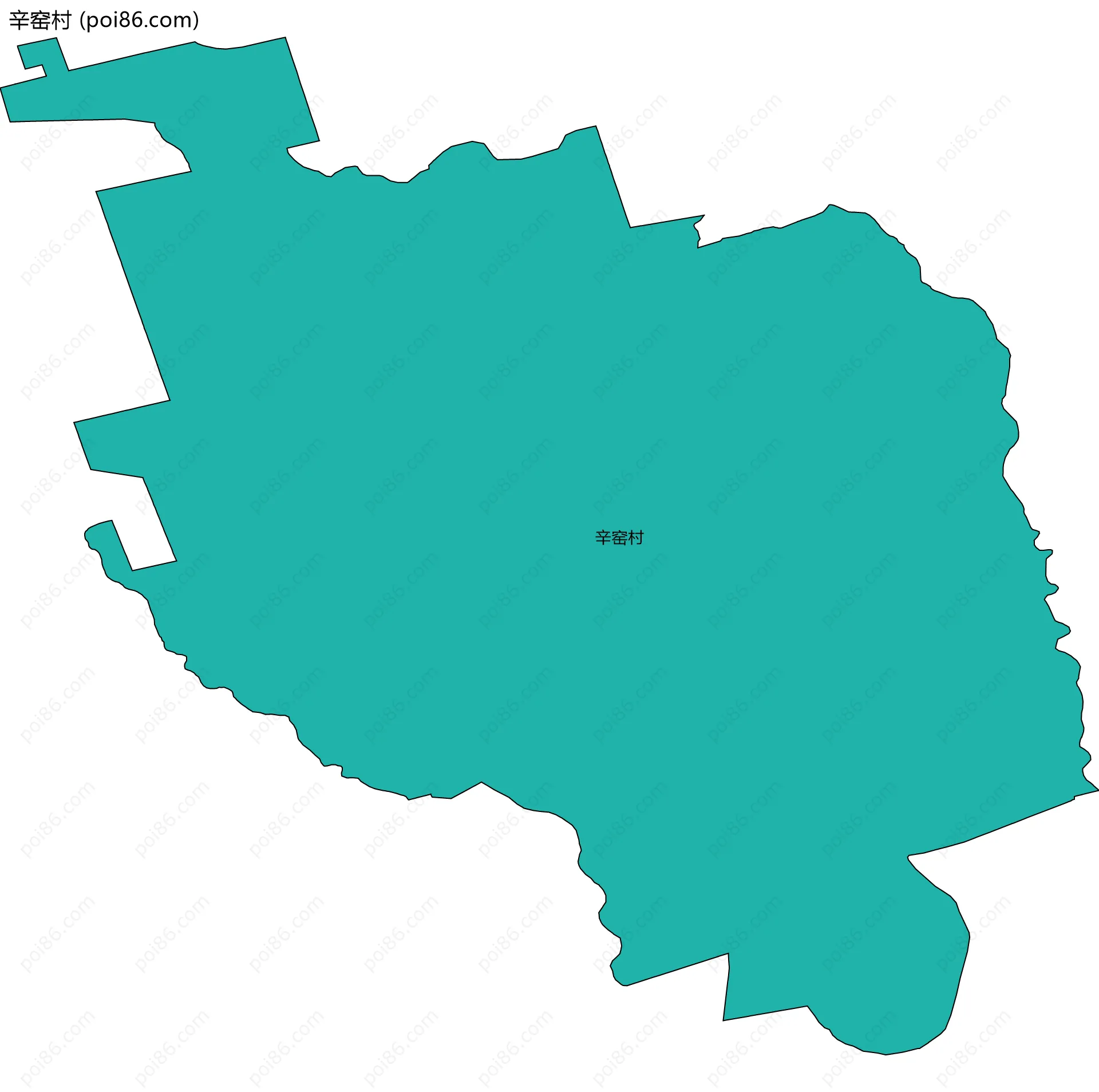 辛窑村边界地图