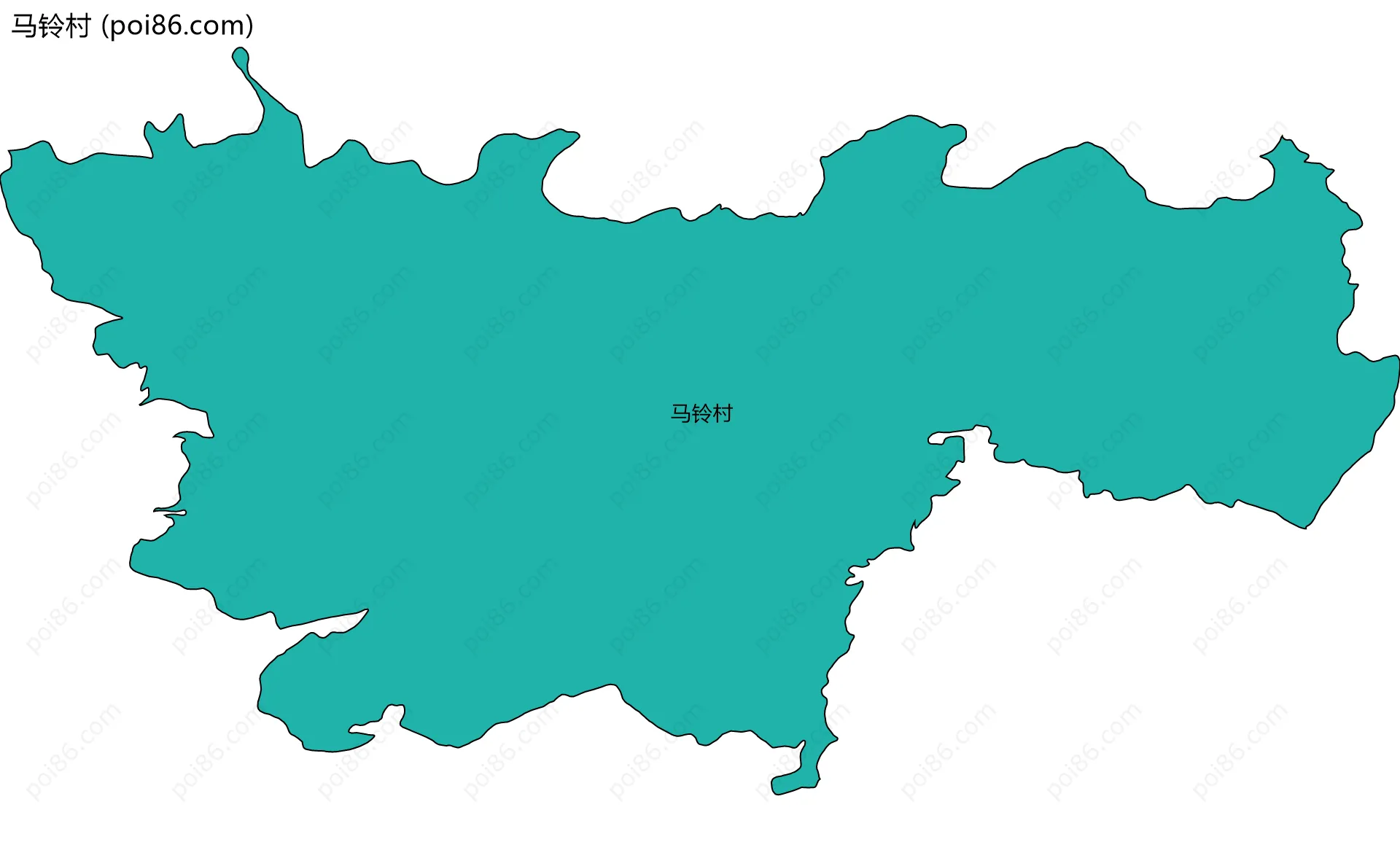 马铃村边界地图
