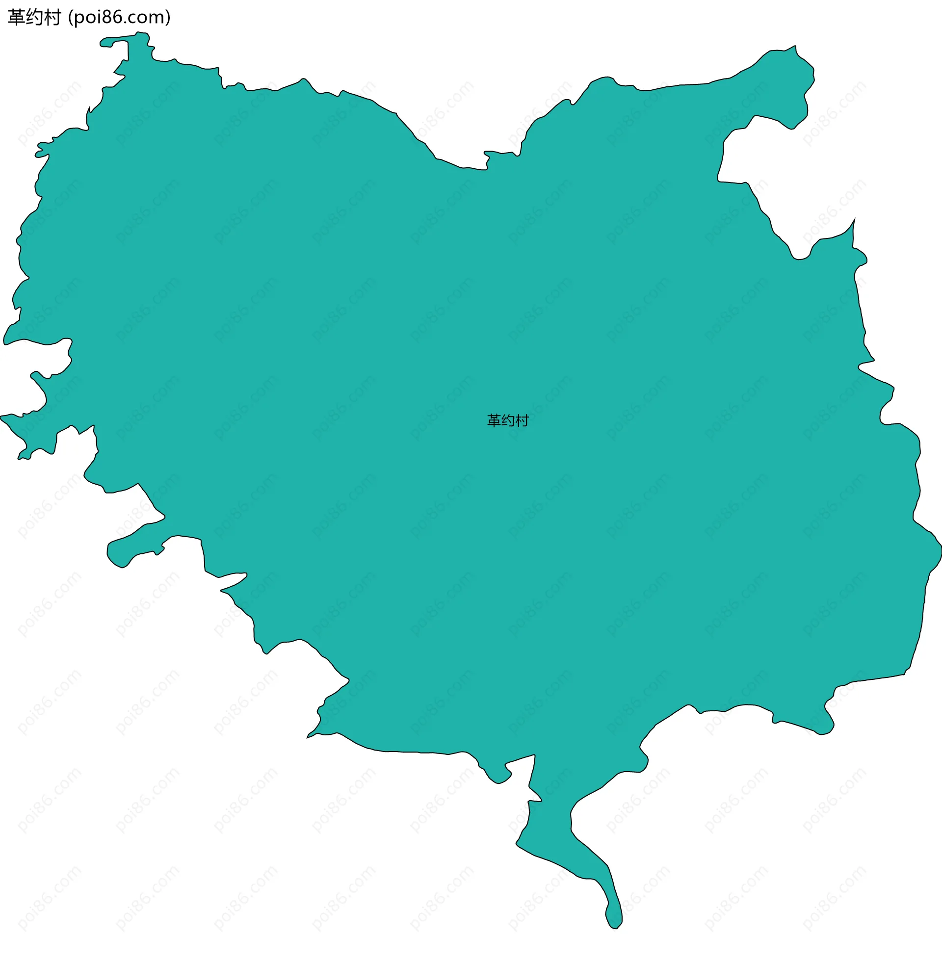 革约村边界地图