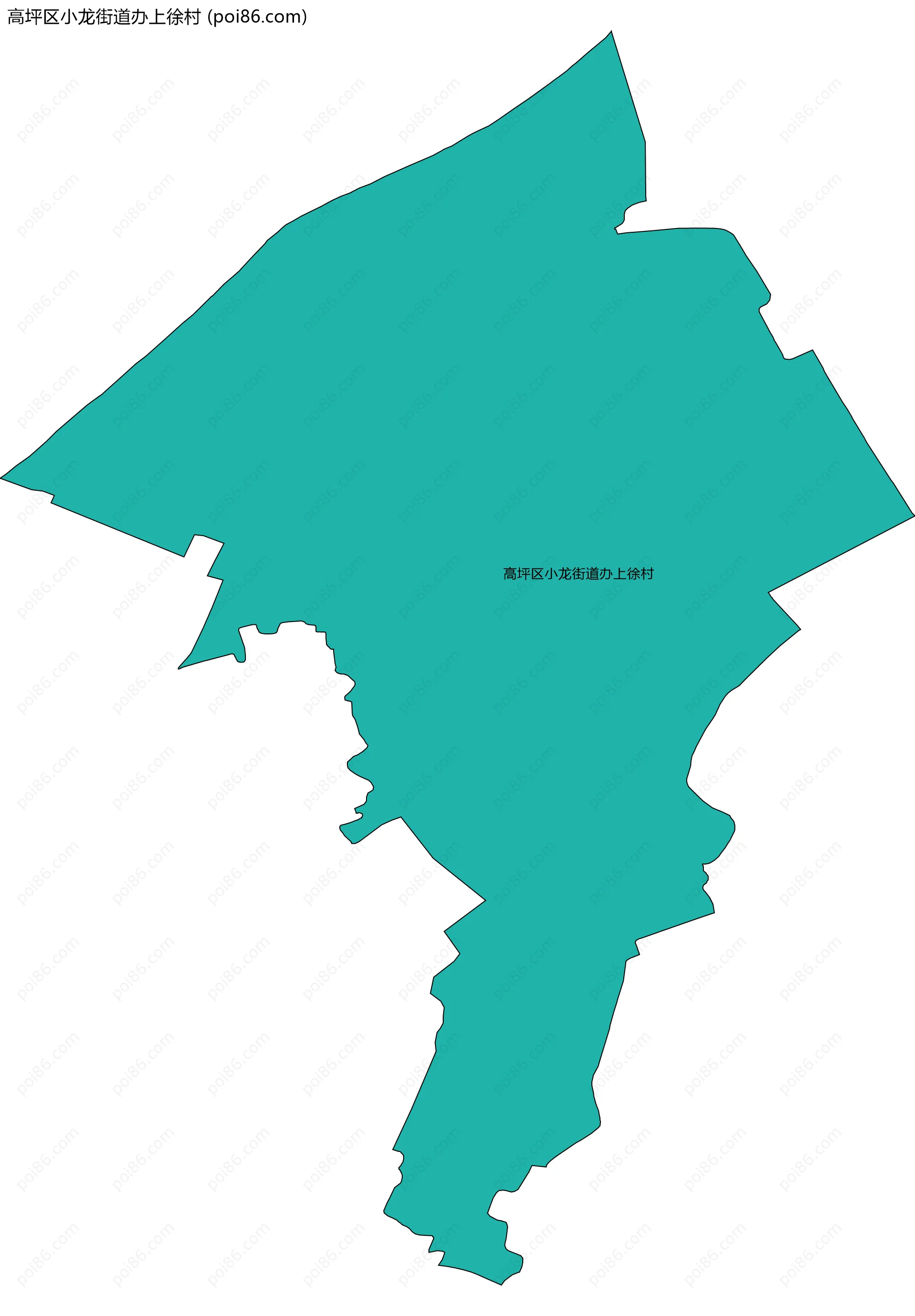 高坪区小龙街道办上徐村边界地图