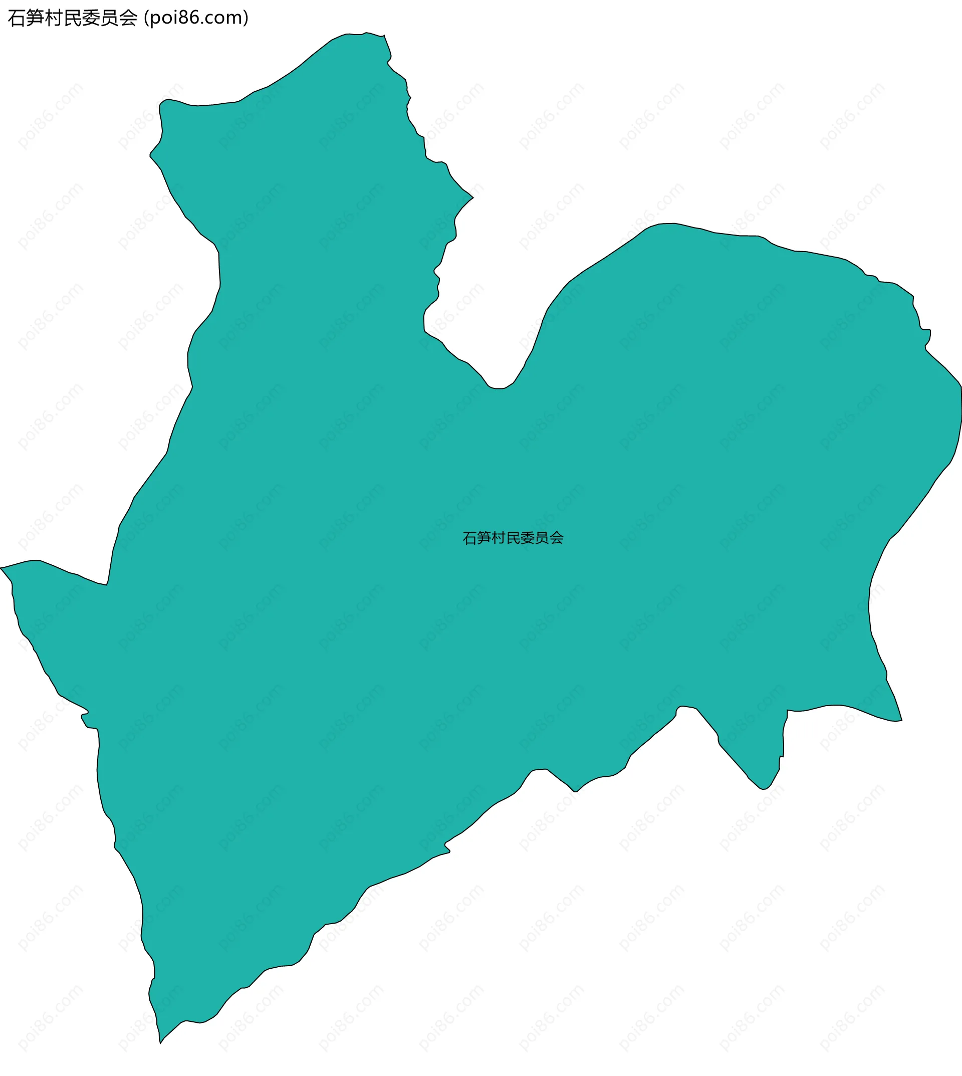 石笋村民委员会边界地图