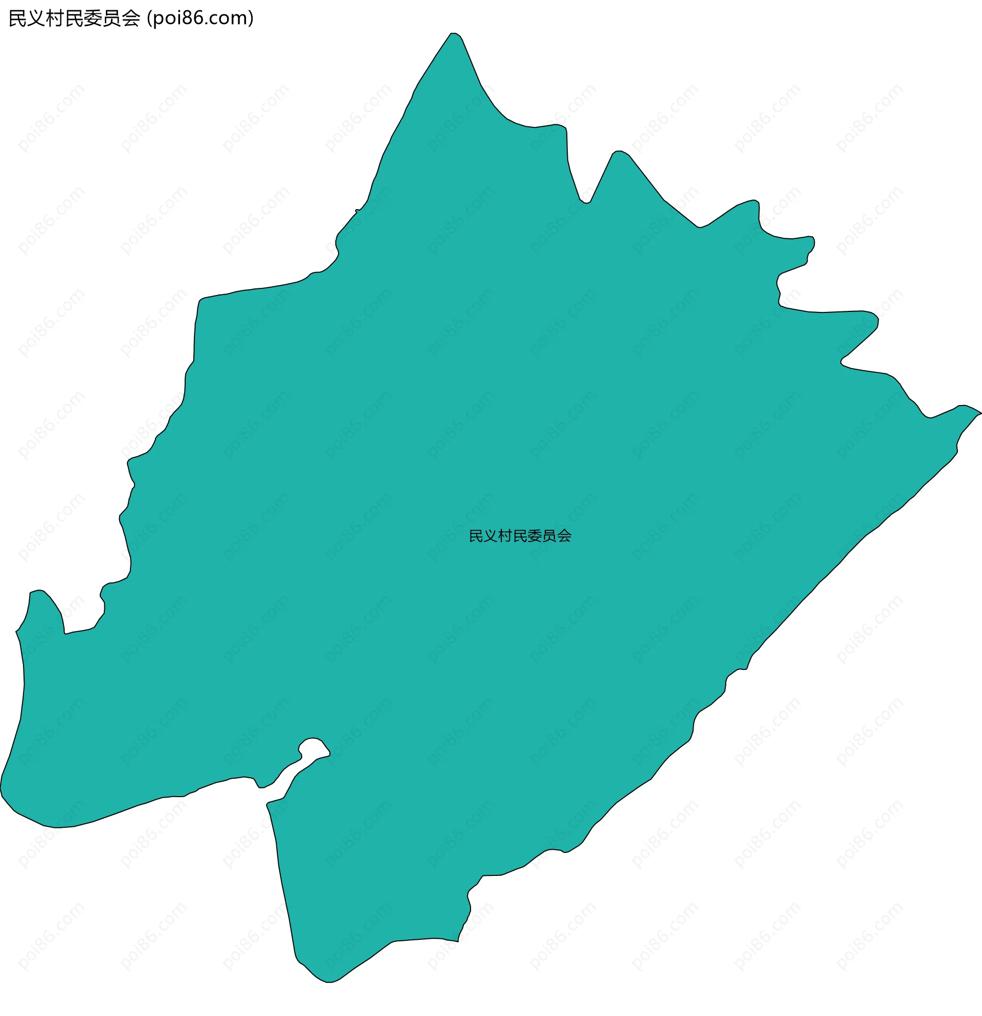 民义村民委员会边界地图