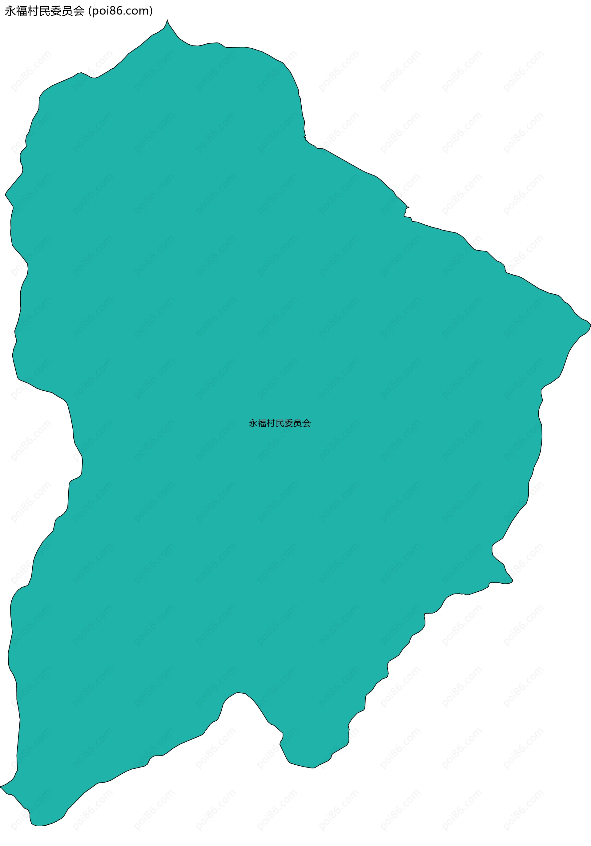 永福村民委员会边界地图