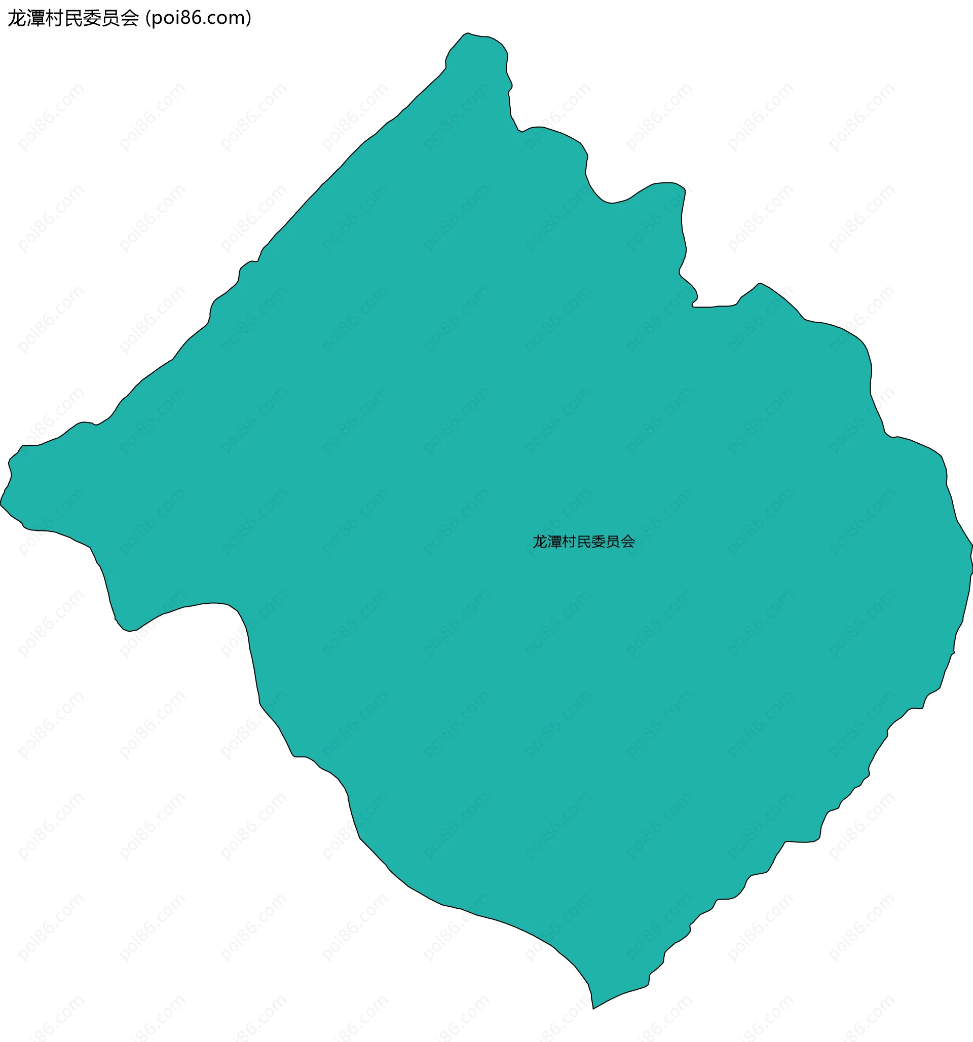 龙潭村民委员会边界地图