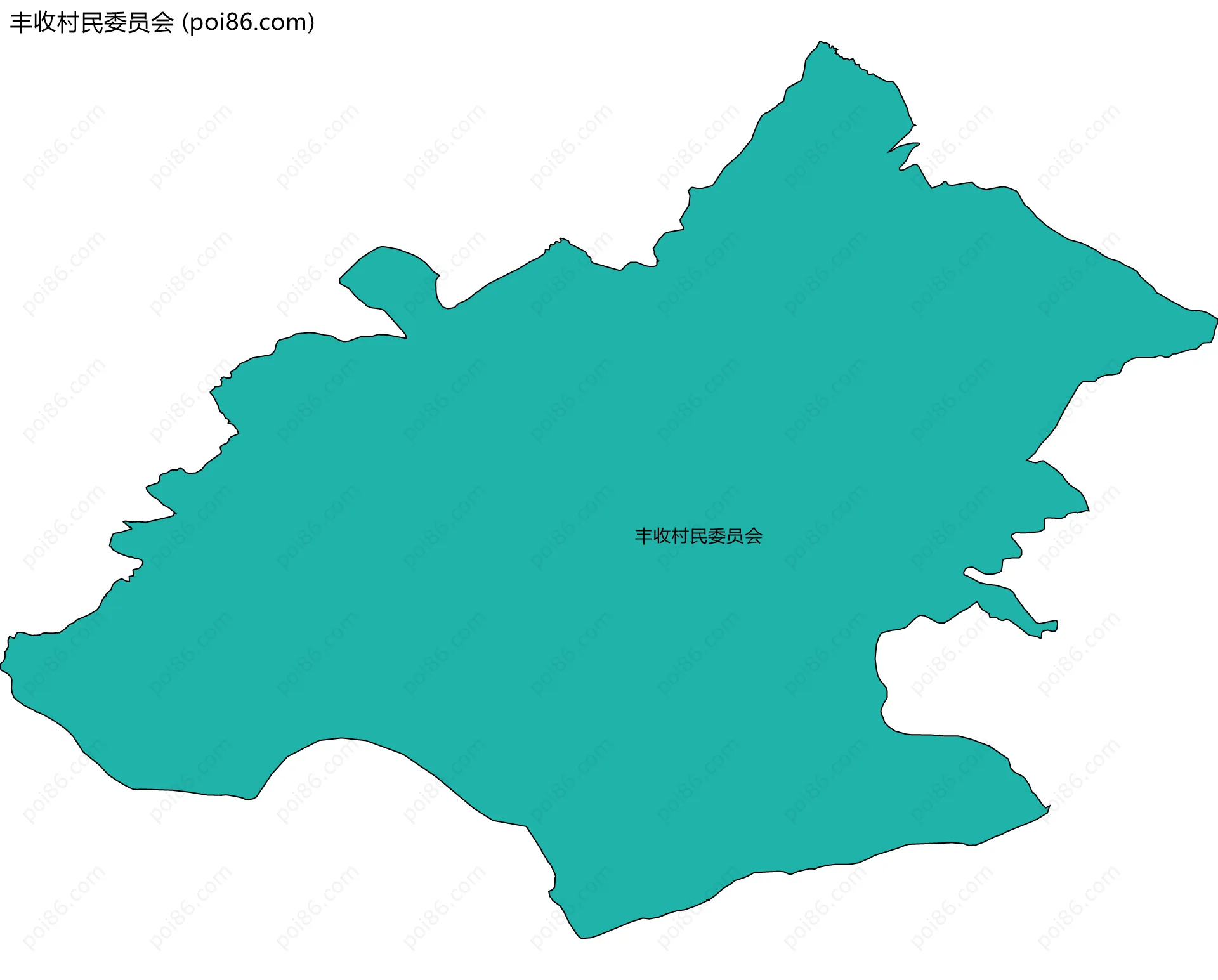 丰收村民委员会边界地图