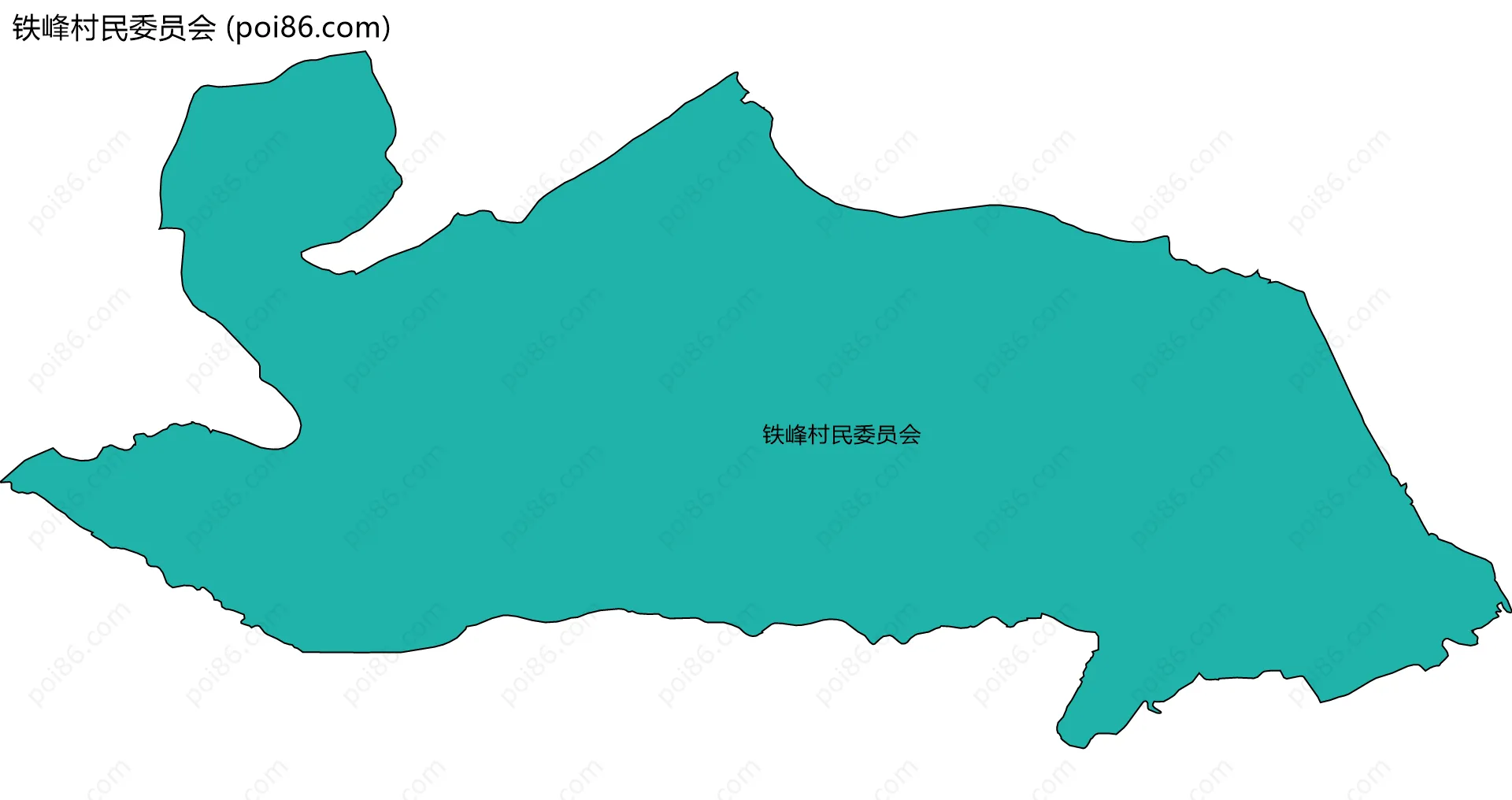 铁峰村民委员会边界地图