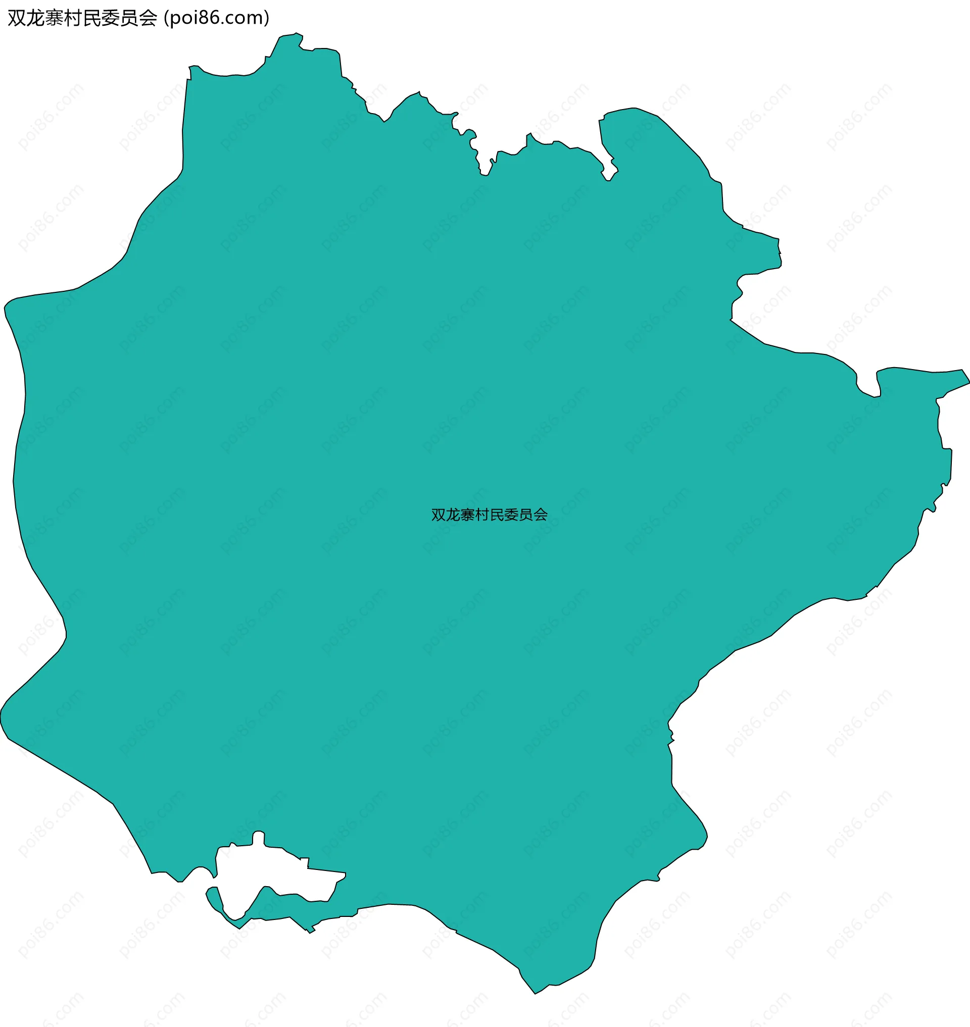 双龙寨村民委员会边界地图