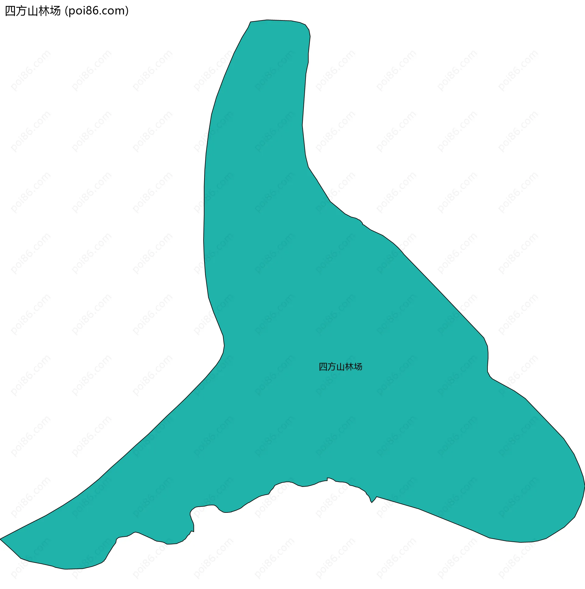 四方山林场边界地图