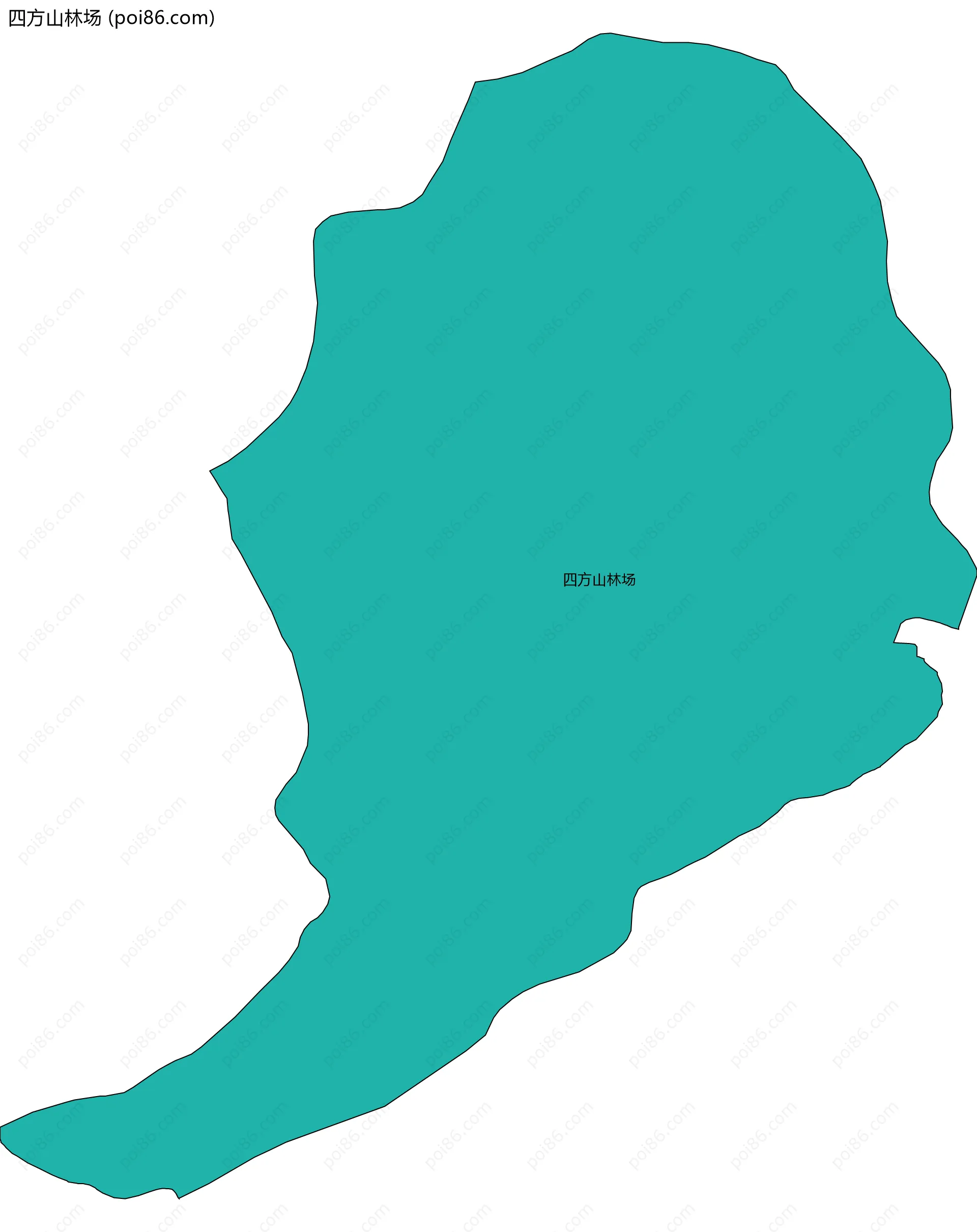 四方山林场边界地图