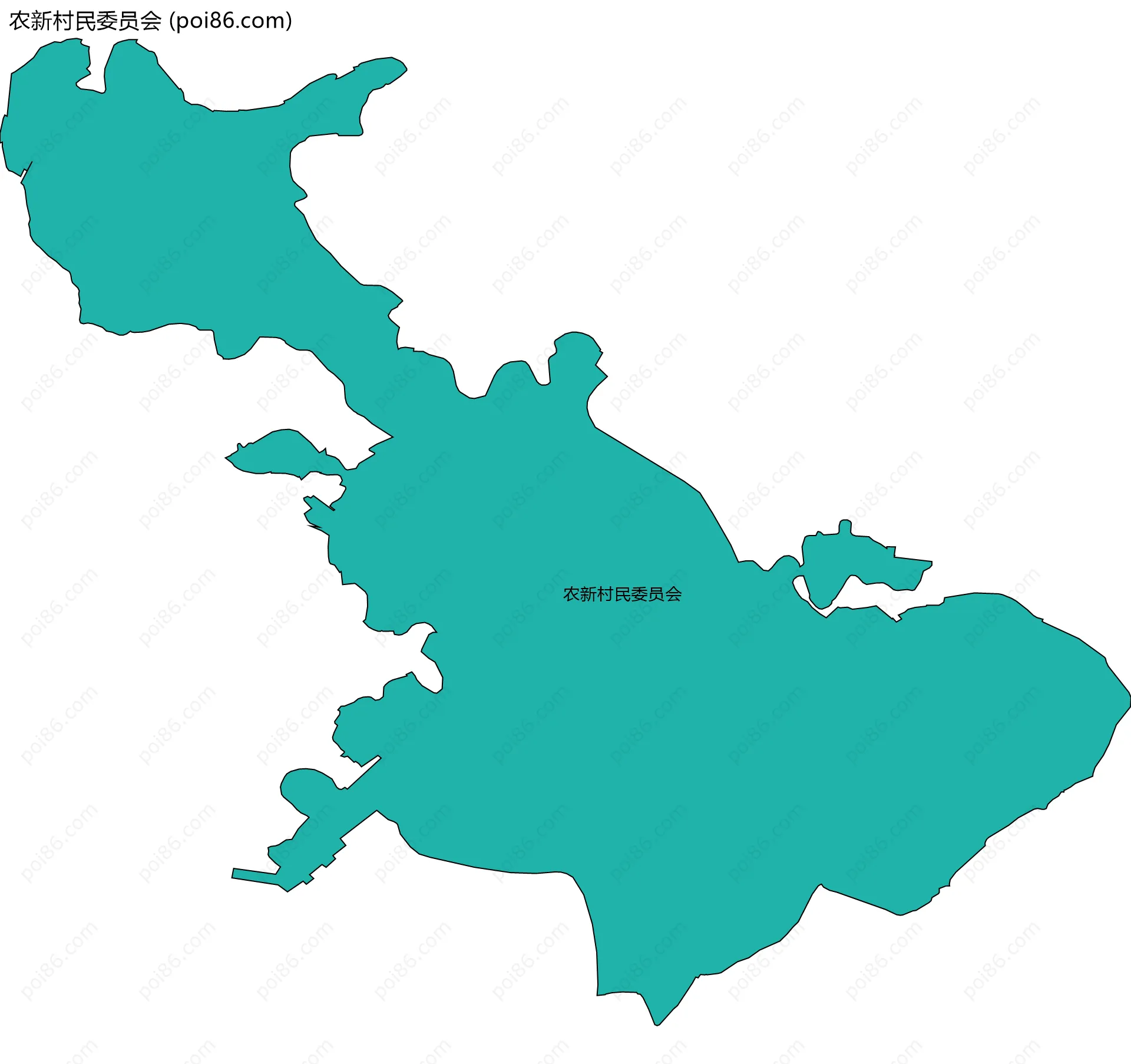 农新村民委员会边界地图