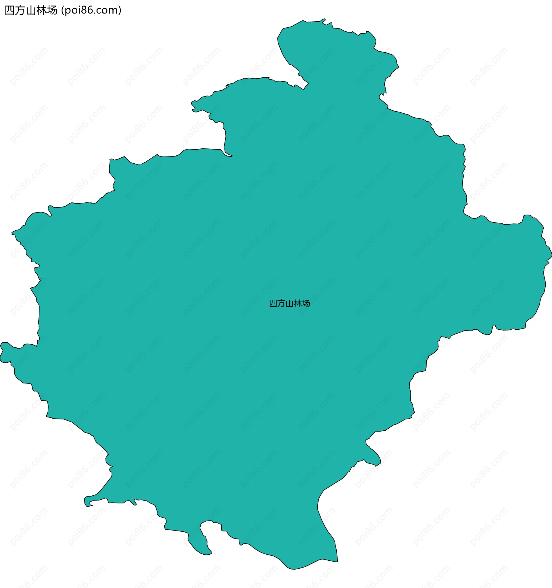 四方山林场边界地图