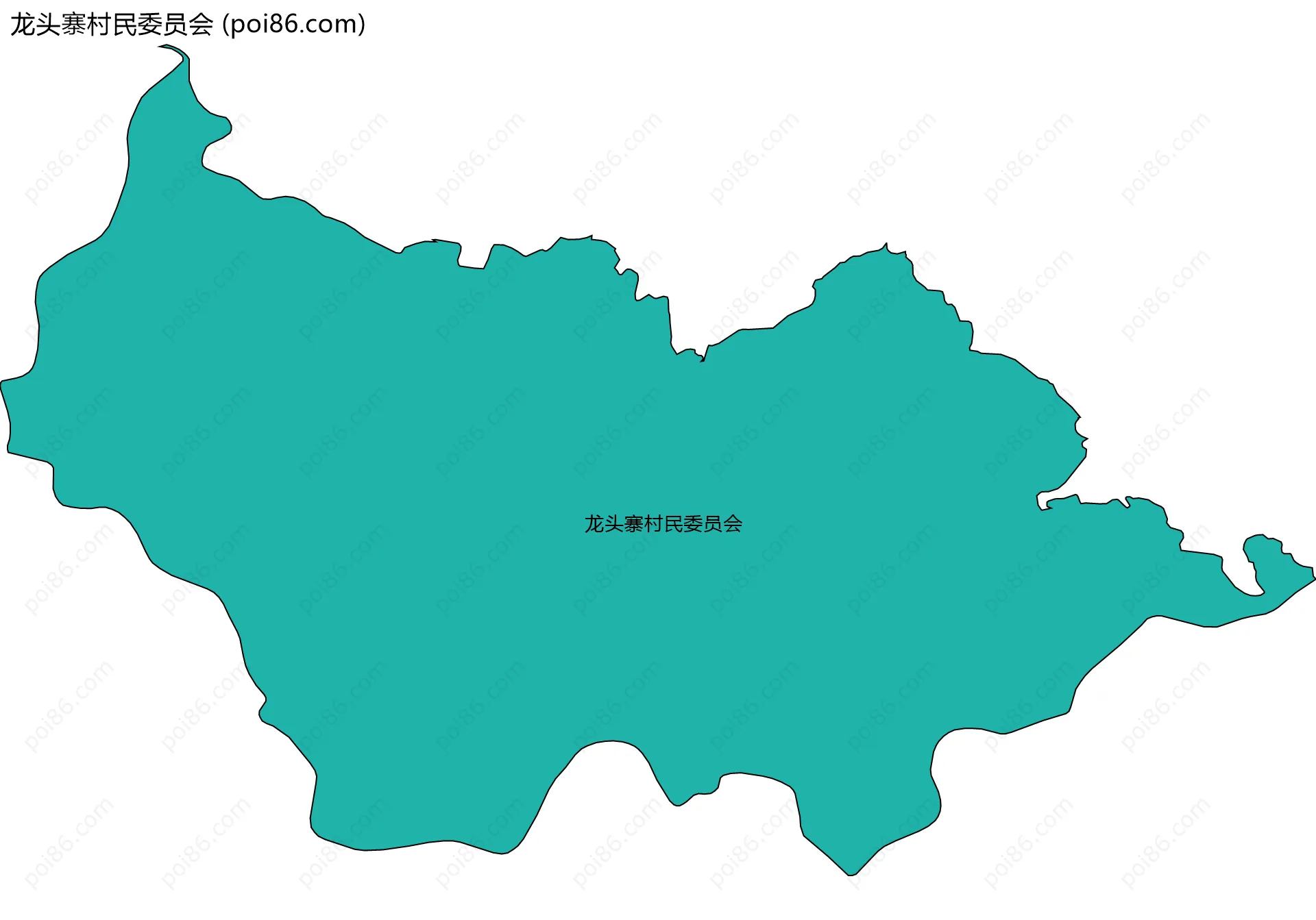 龙头寨村民委员会边界地图