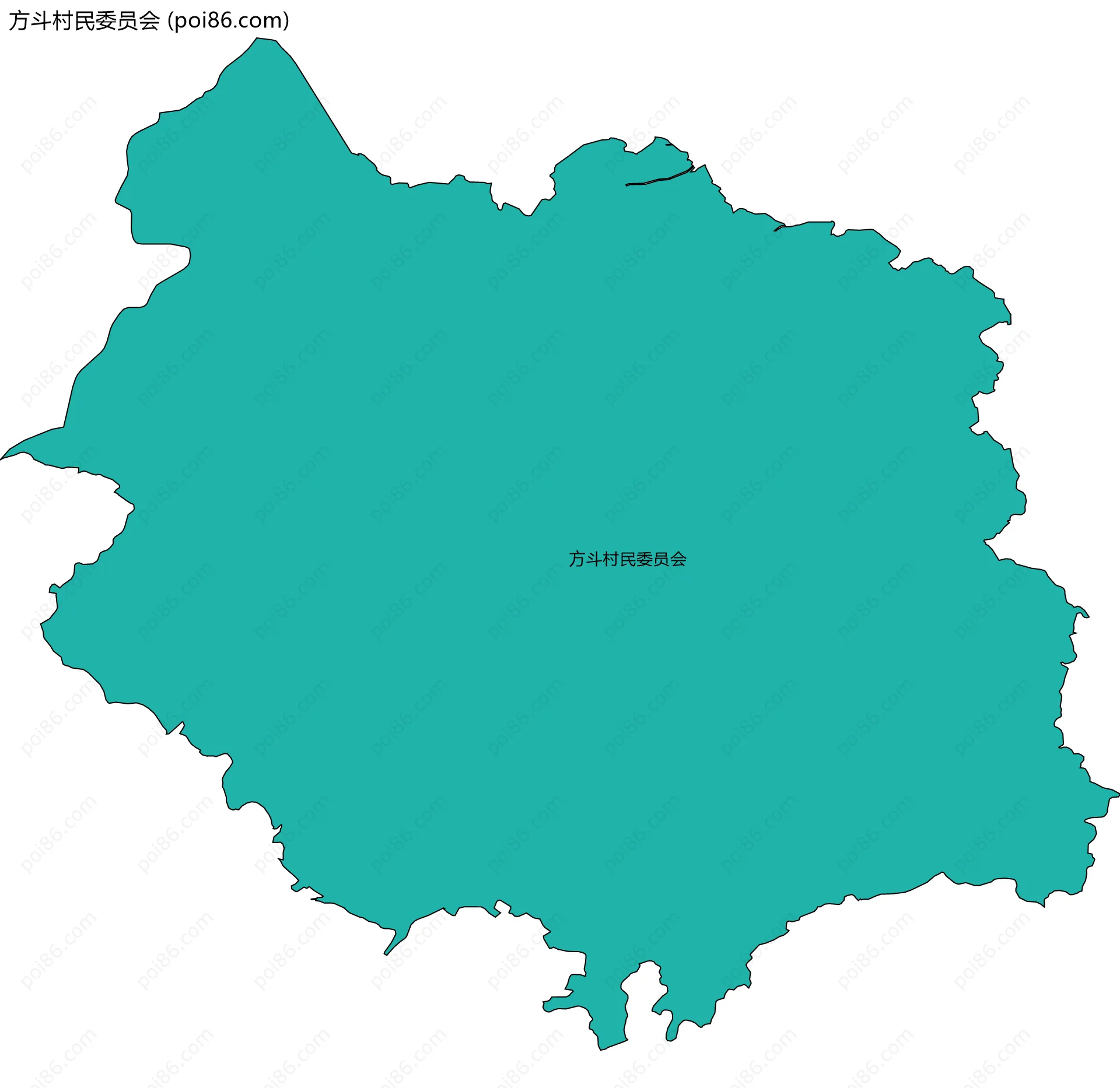 方斗村民委员会边界地图