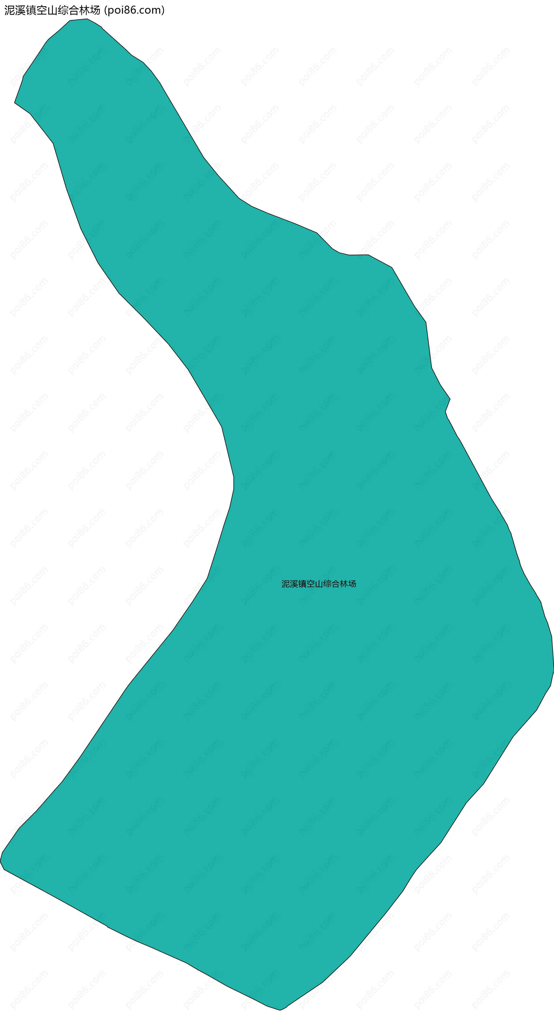 泥溪镇空山综合林场边界地图