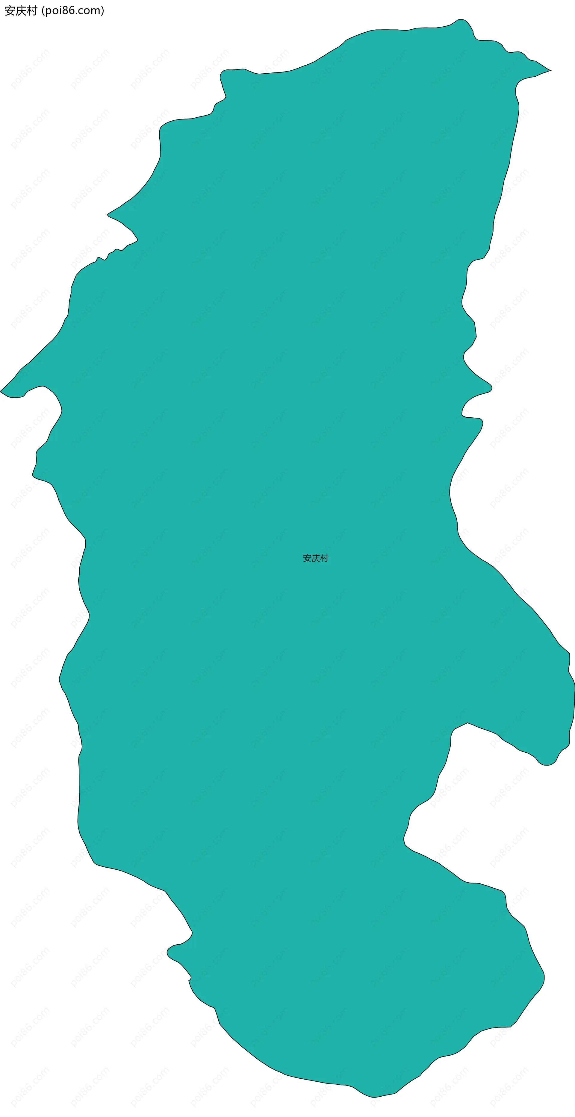 安庆村边界地图