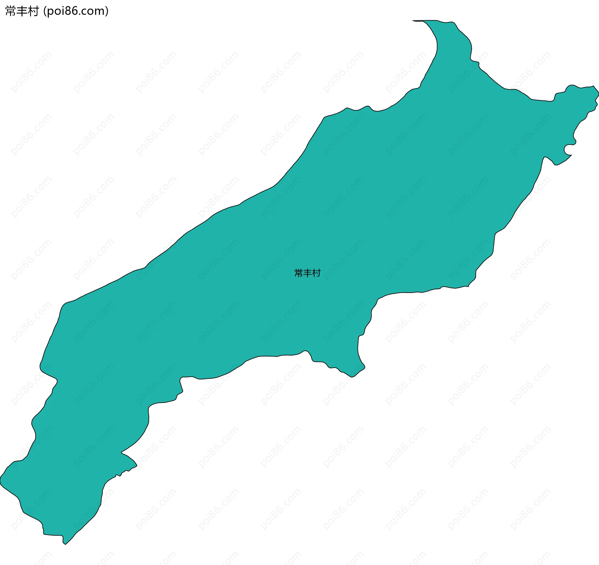 常丰村边界地图