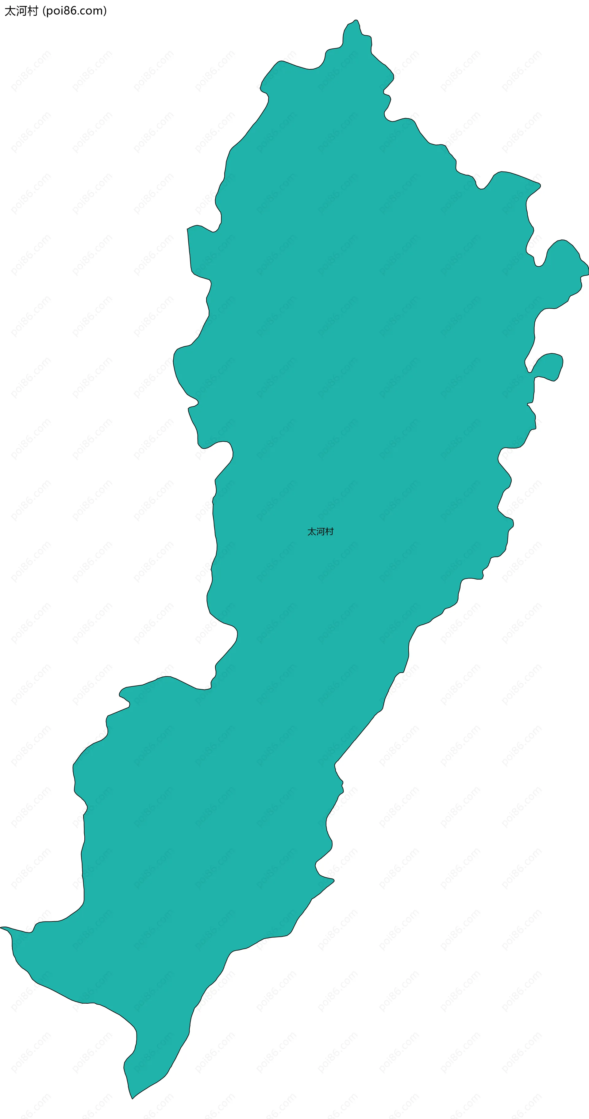 太河村边界地图