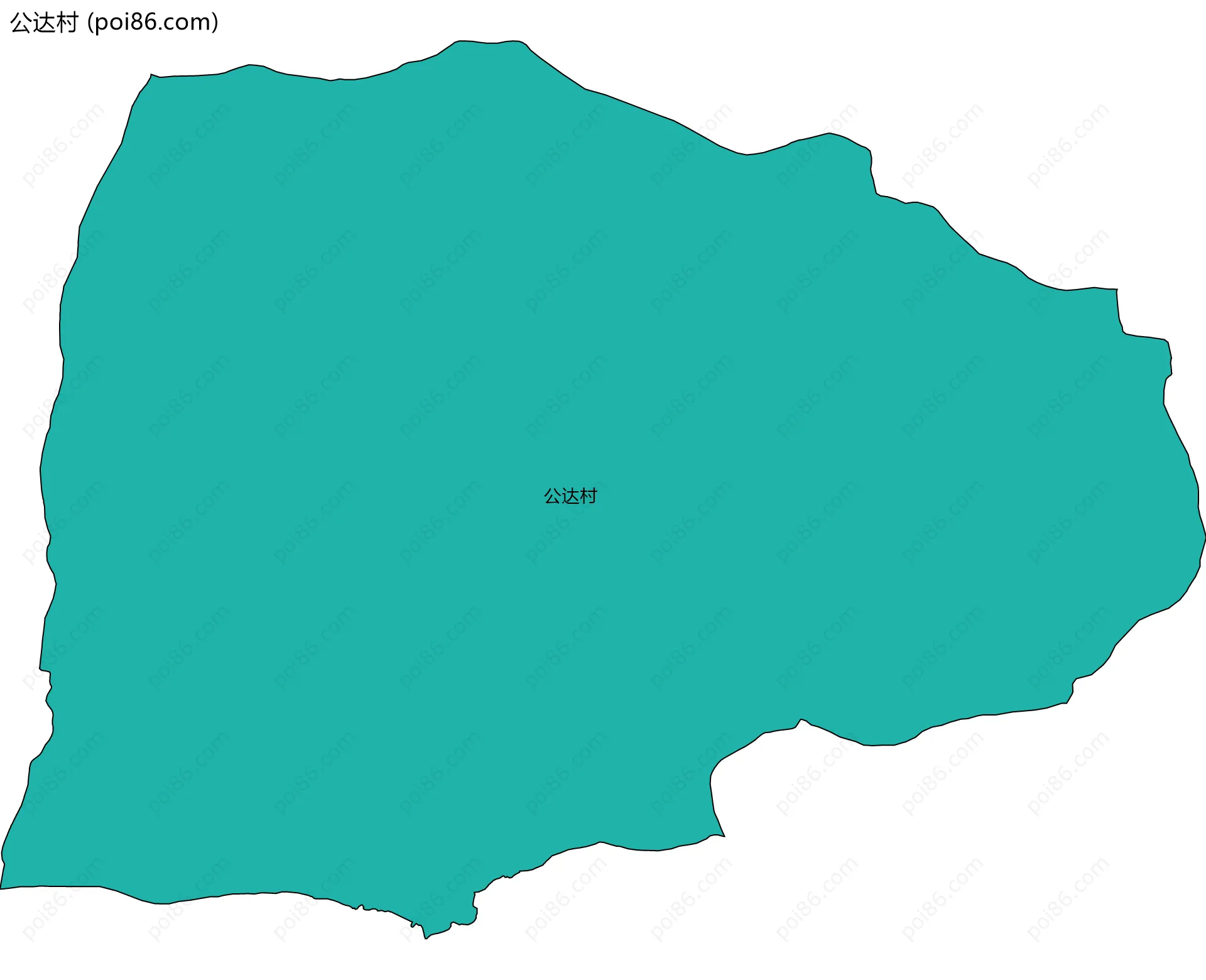 公达村边界地图