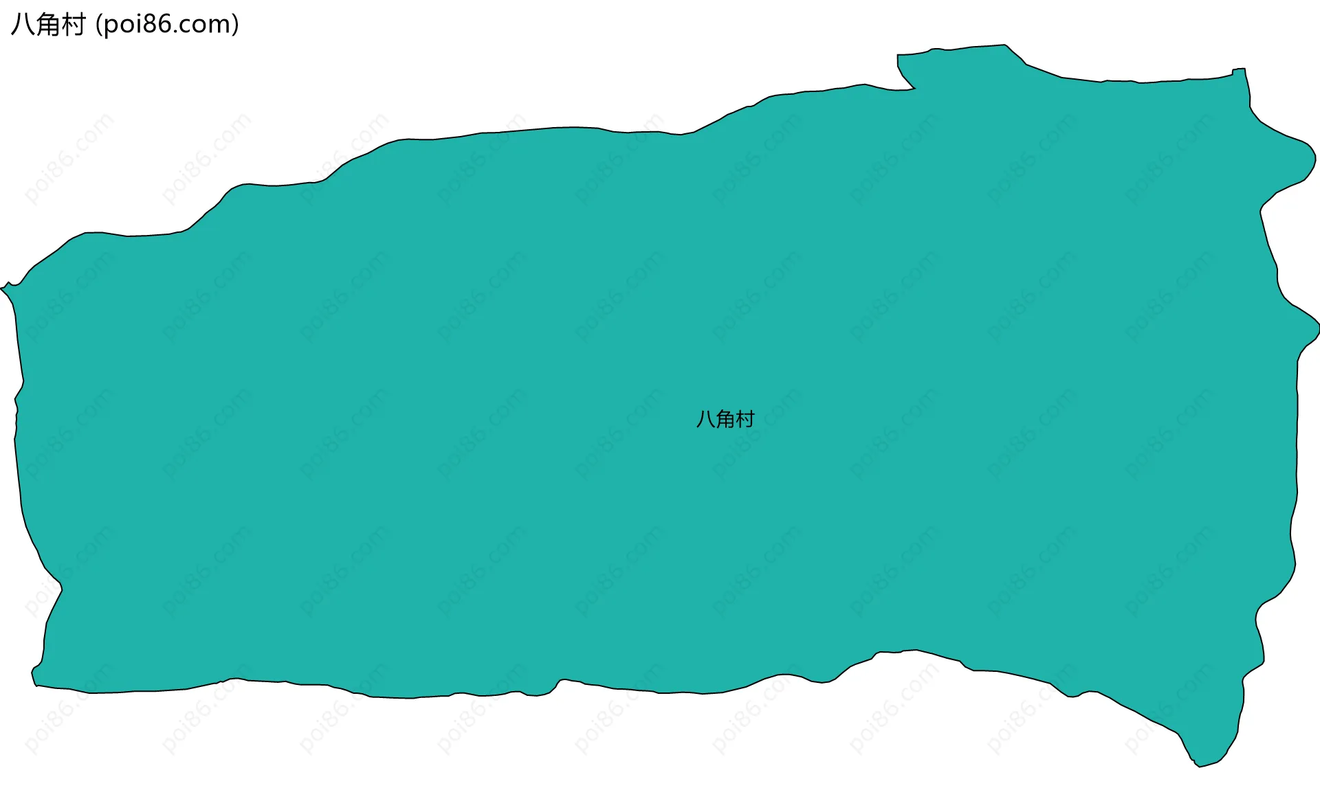 八角村边界地图