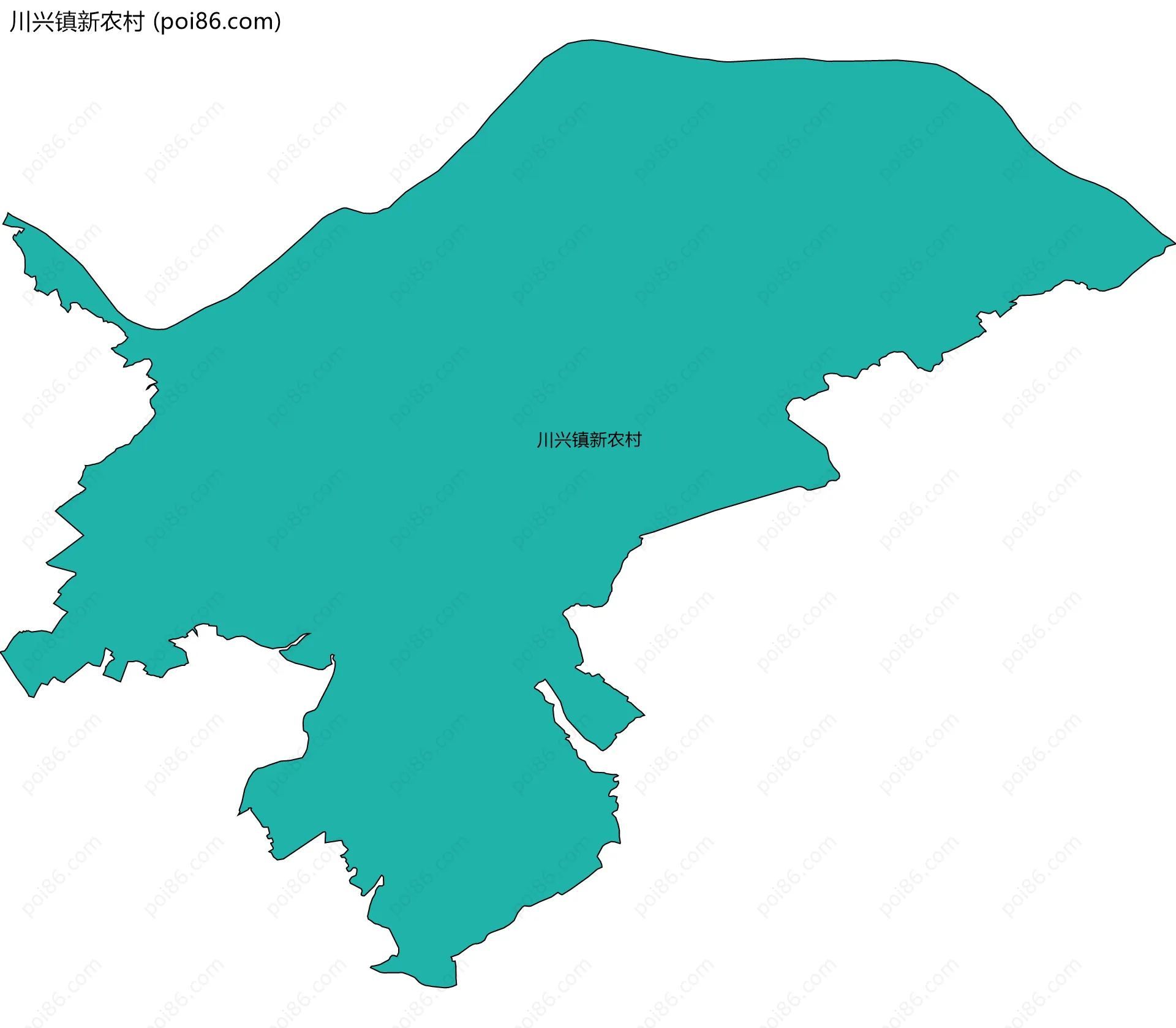 川兴镇新农村边界地图