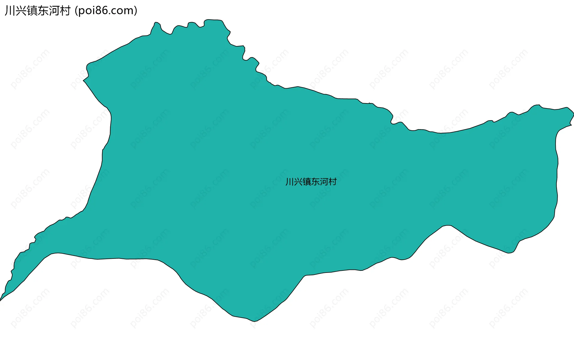 川兴镇东河村边界地图