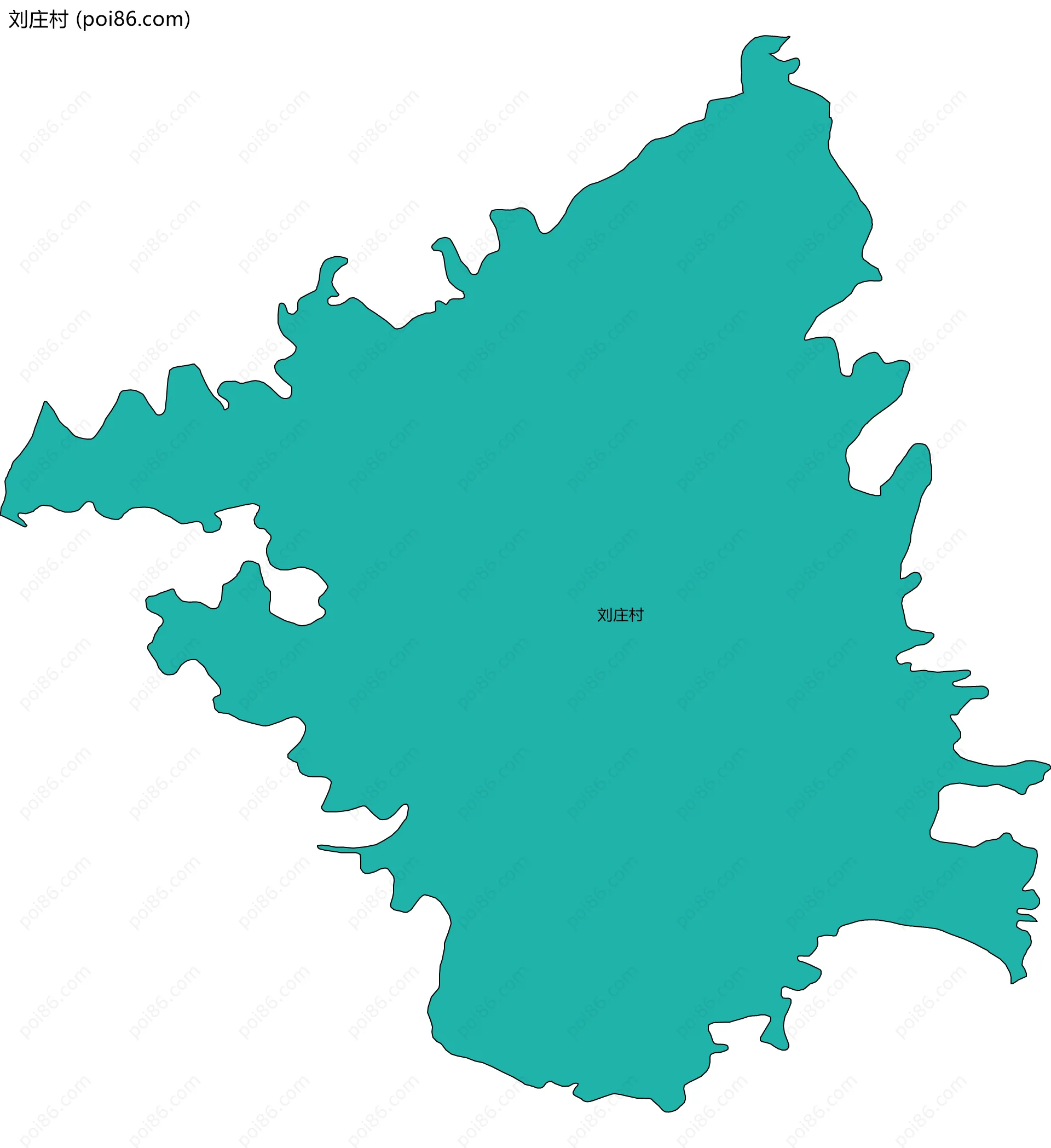 刘庄村边界地图